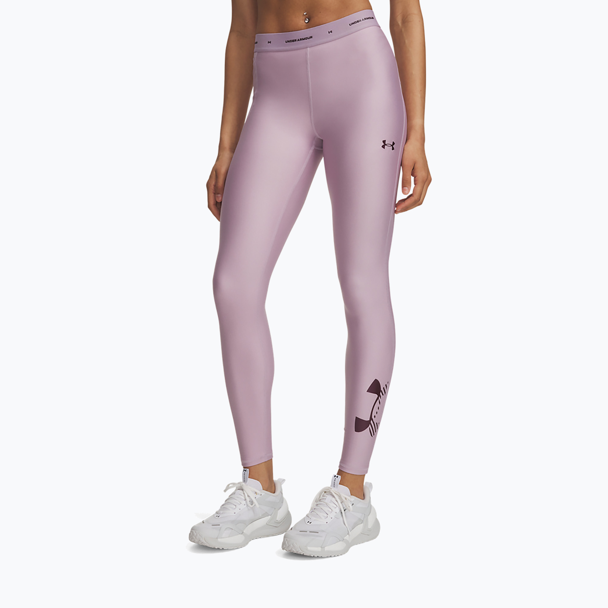 Дамски тренировъчен клин Under Armour HeatGear Novelty Leggings mauve pink/ox blood