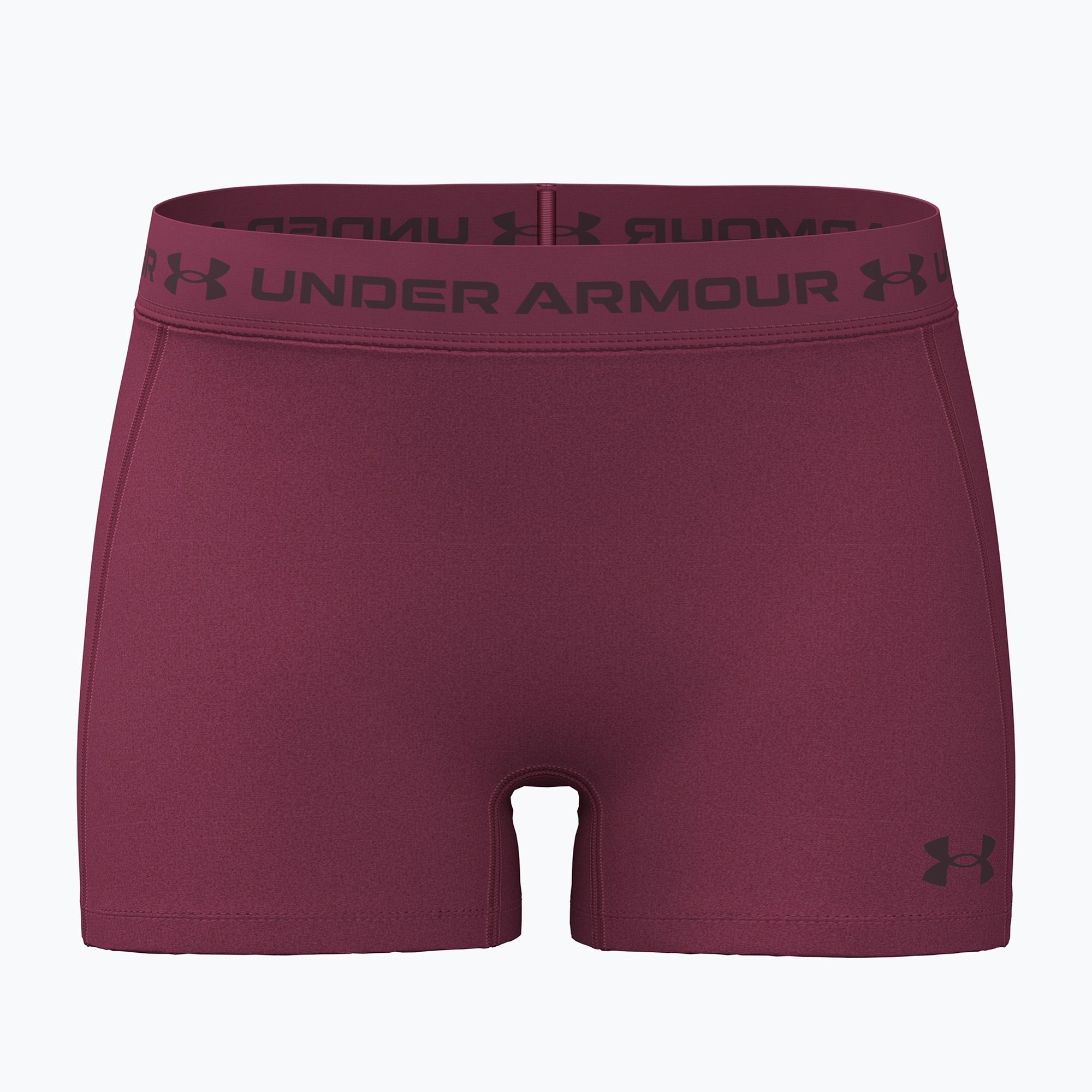 Pantaloni scurți de antrenament pentru femei Under Armour HeatGear Shorty claret/ox blood