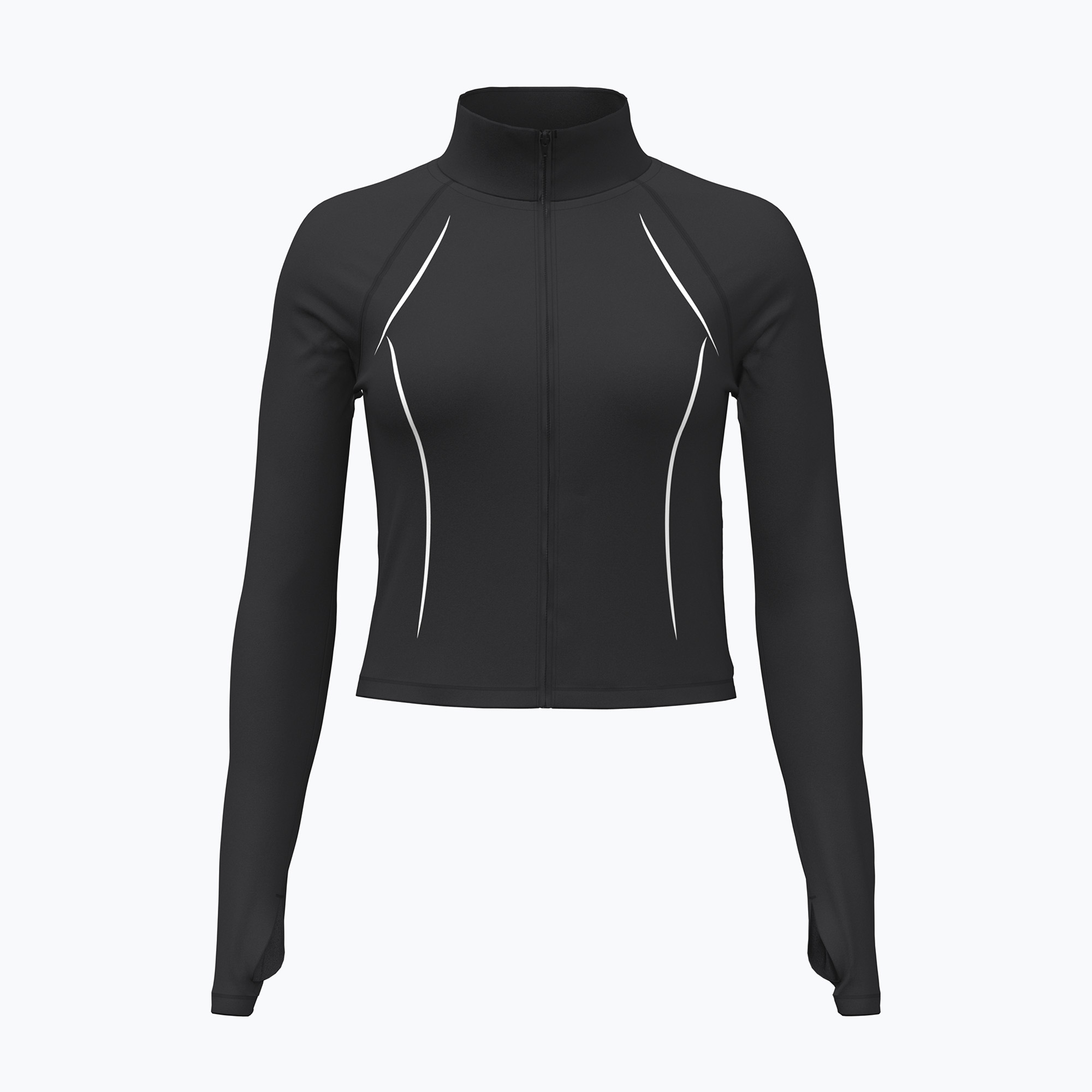 Дамски суитшърт за тренировка Under Armour Meridian Contour Full Zip ultimate black/white/ultimate black