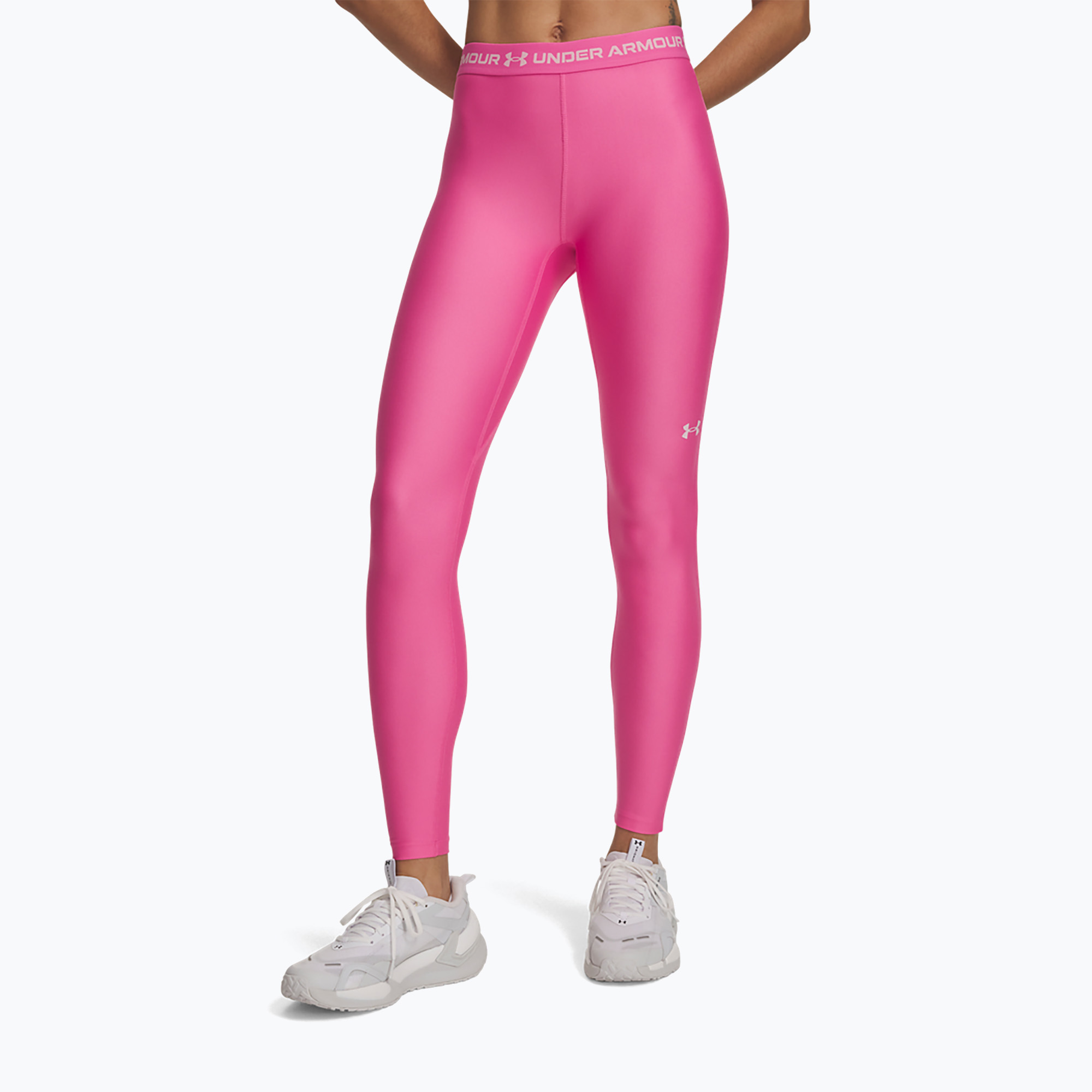 Colanți de antrenament pentru femei Under Armour HeatGear Leggings pink frenzy/prime pink