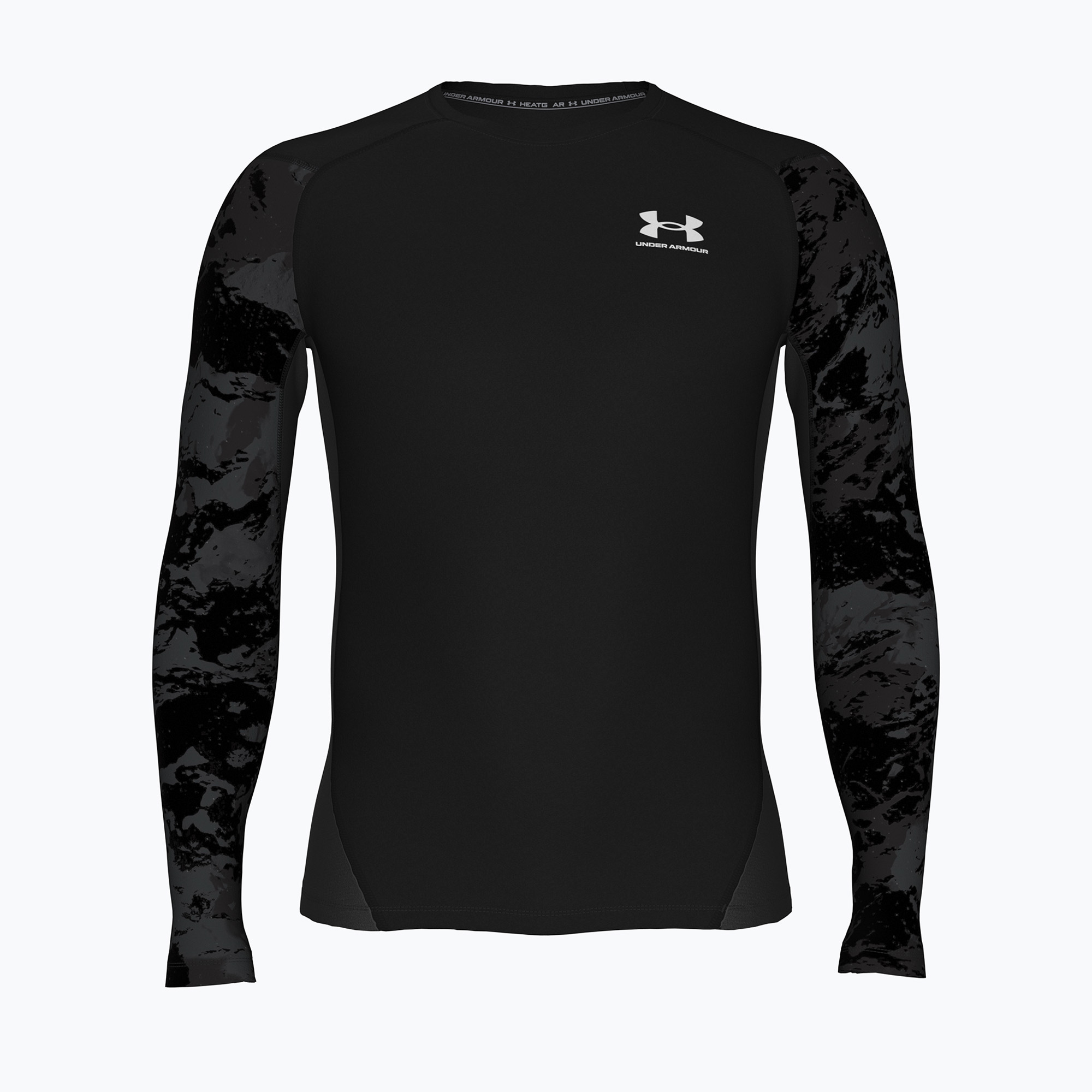 Longsleeve de antrenament pentru bărbați Under Armour HG Armour Comp ultimate black/white