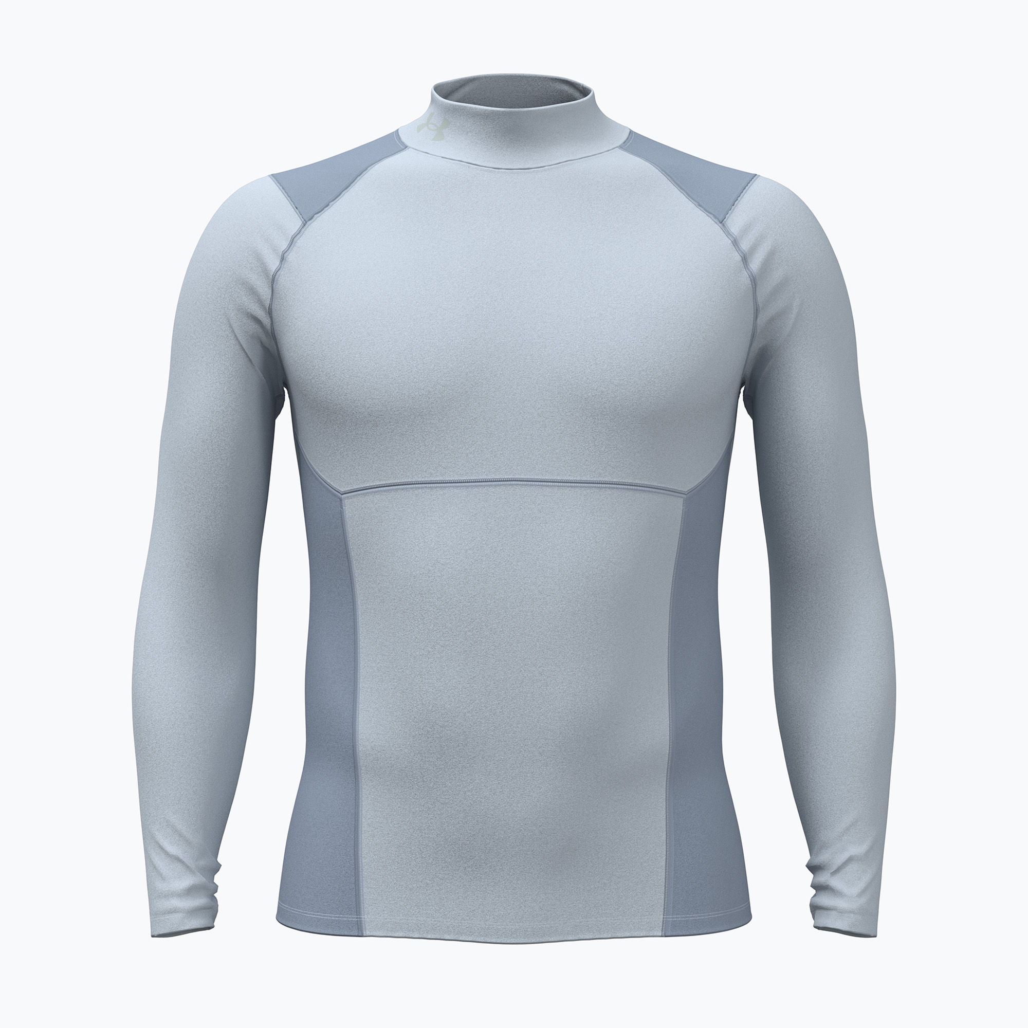 Мъжка блуза с дълъг ръкав за  тренировка Under Armour Coldgear Elite Comp Mock blue fog/blue wind/reflective