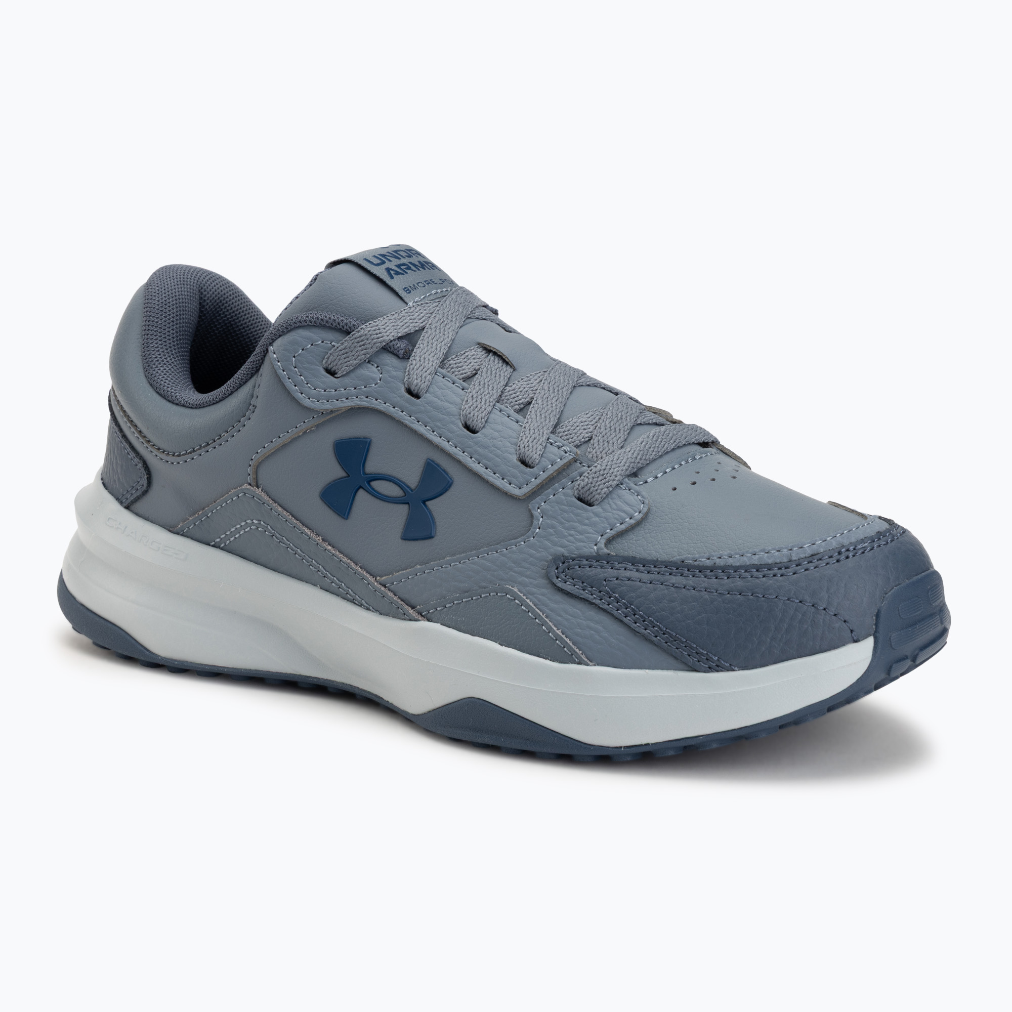 Мъжки обувки за тренировка Under Armour Edge Leather gravel/blue fog/blackout navy