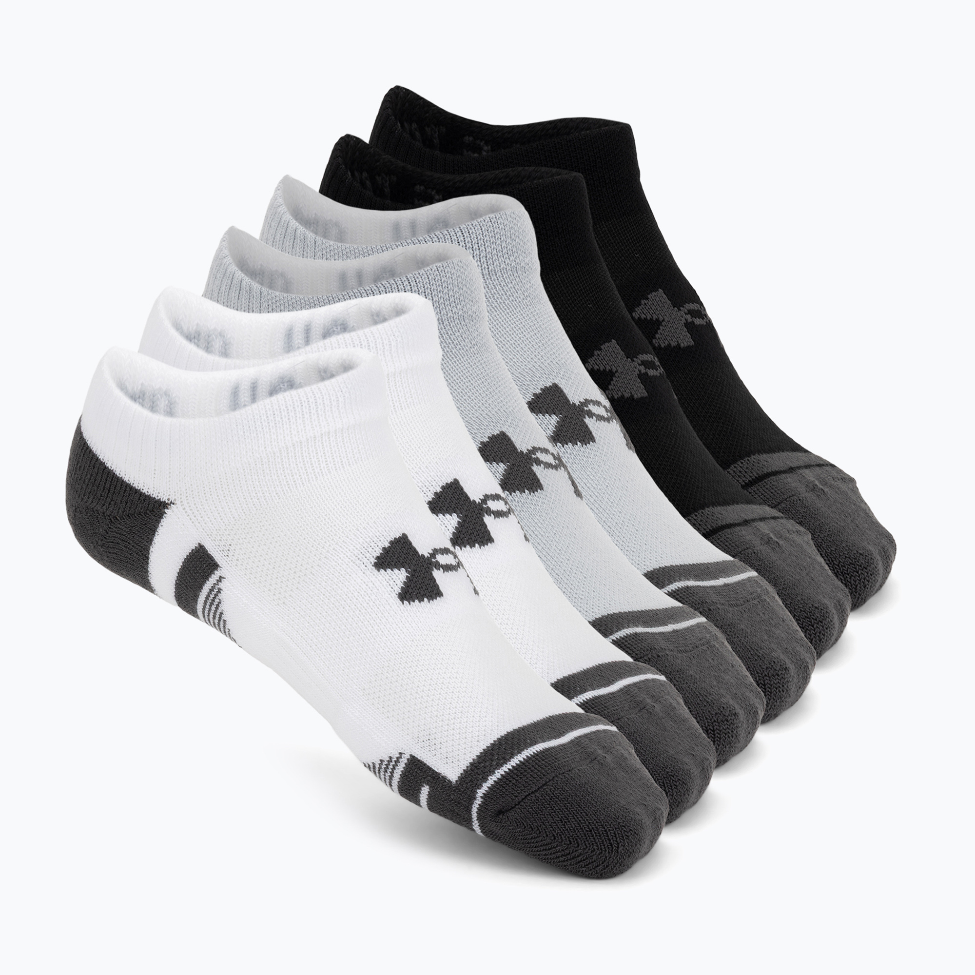 Șosete Under Armour Perf Tech NS 6 pack mod gray/mod gray/jet gray