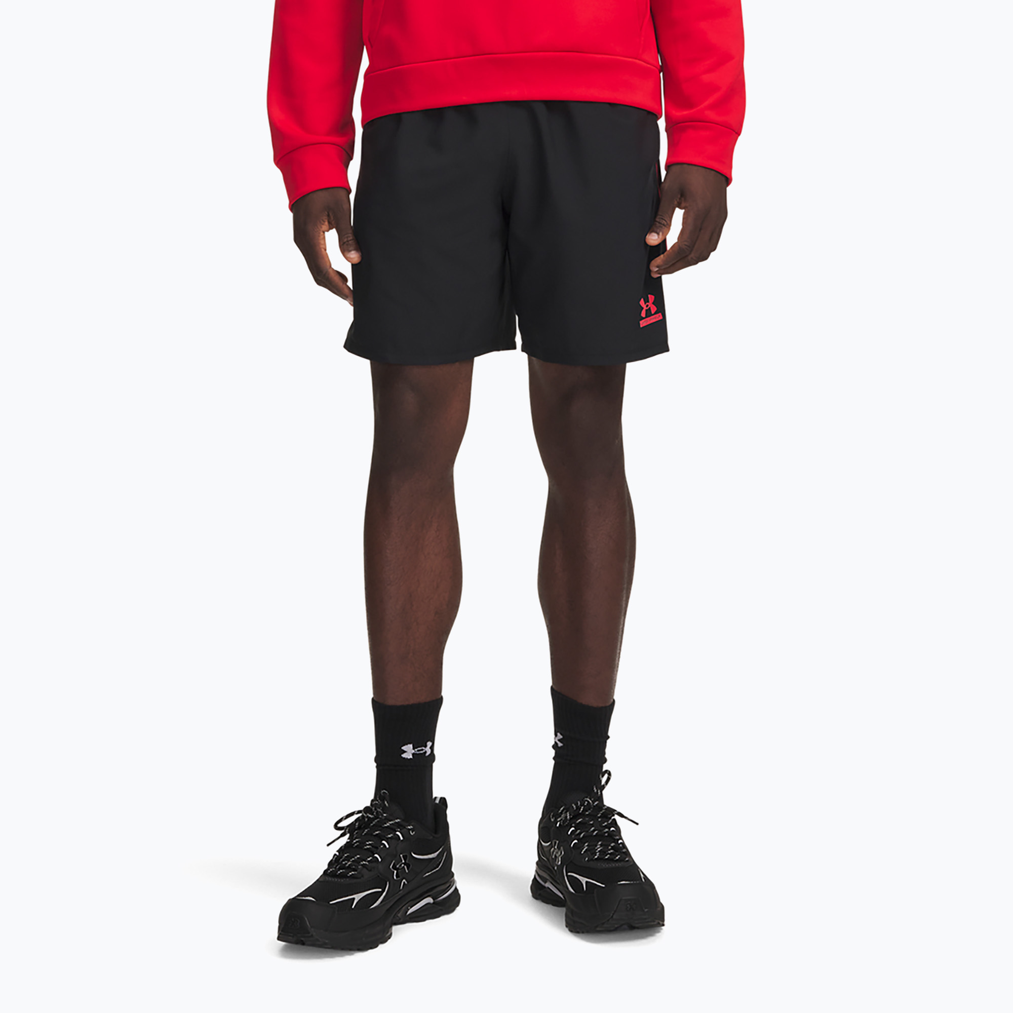 Мъжки тренировъчни шорти Under Armour Tech Sport black/racer red/racer red
