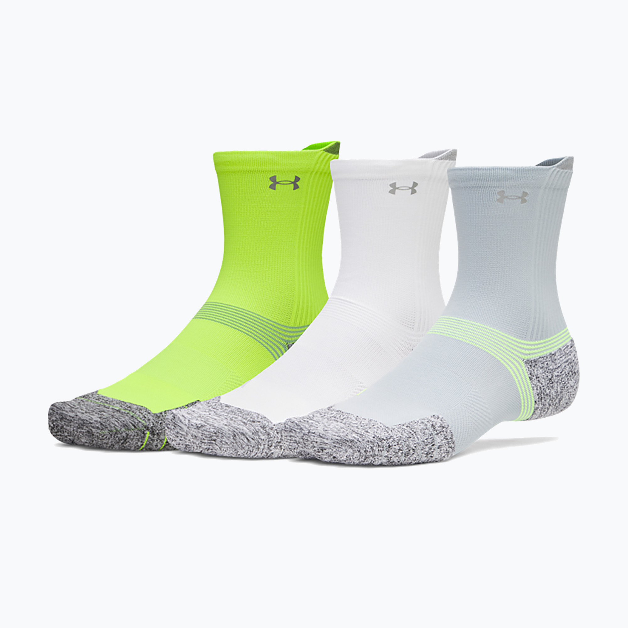 Чорапи Under Armour Velociti Run Cushion 3 Pack blue fog/white/reflective