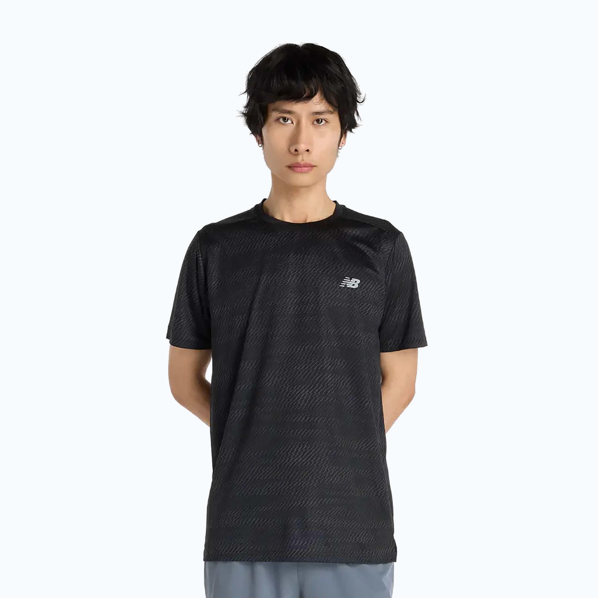 Koszulka do biegania męskie New Balance Sport Essentials Printed black 