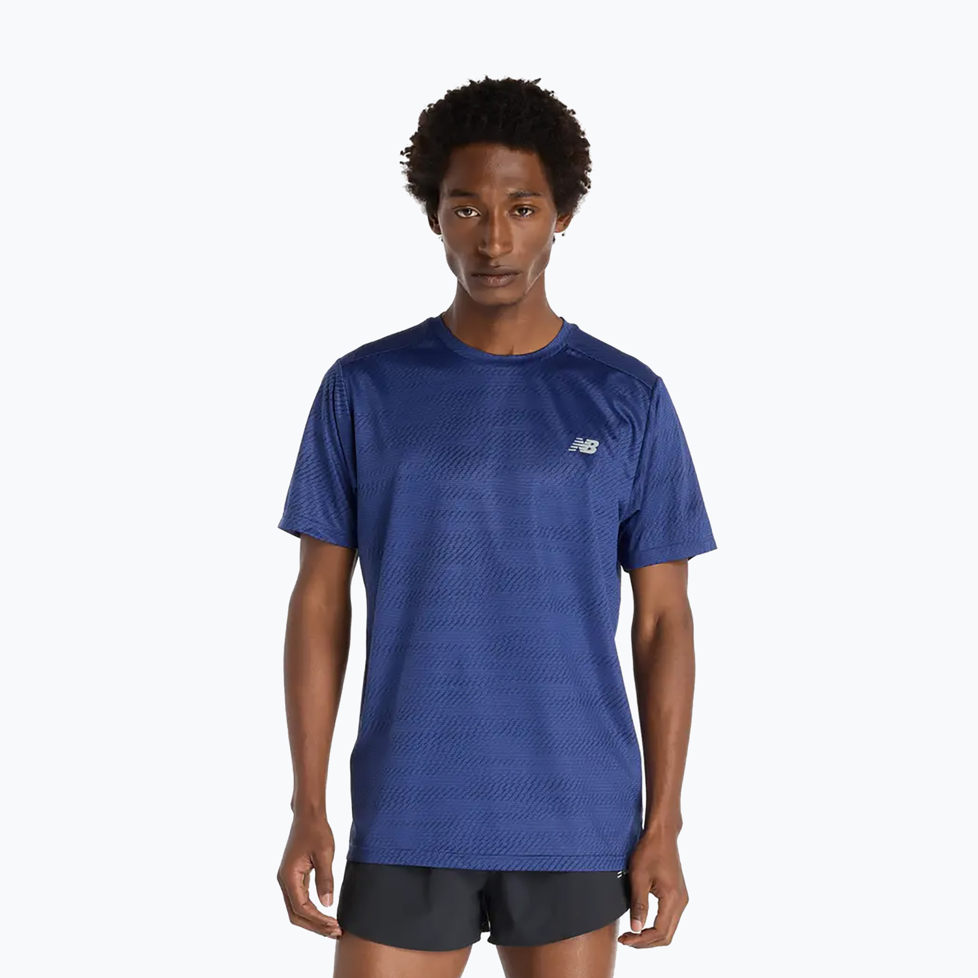 Koszulka do biegania męskie New Balance Sport Essentials Printed blue 