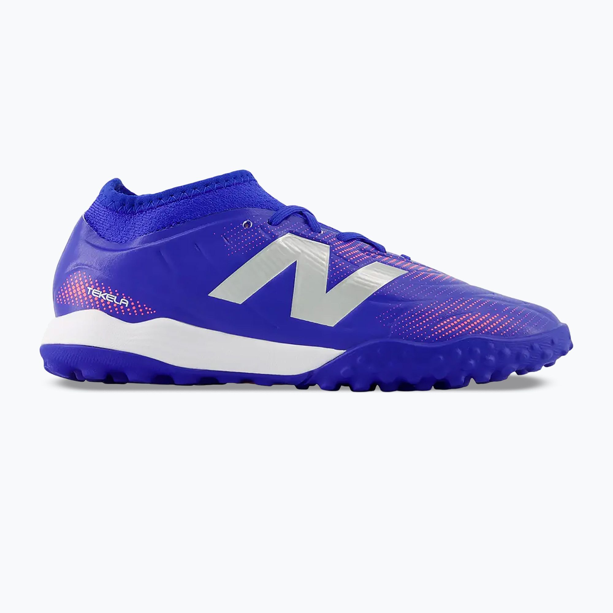 Buty do piłki nożnej dziecięce New Balance Tekela Team Low JR TF blue 