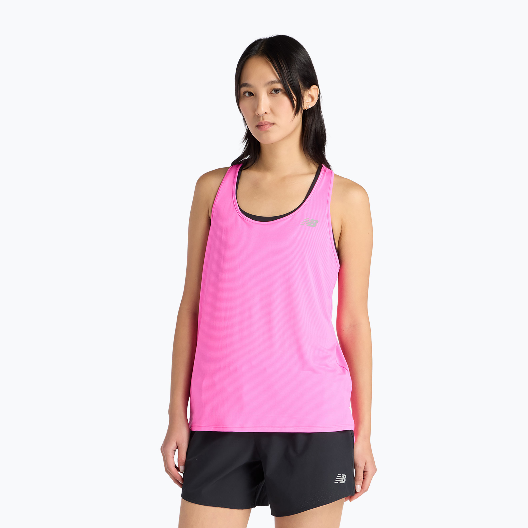 Koszulka do biegania damska New Balance Sport Essentials Tank pink heat 