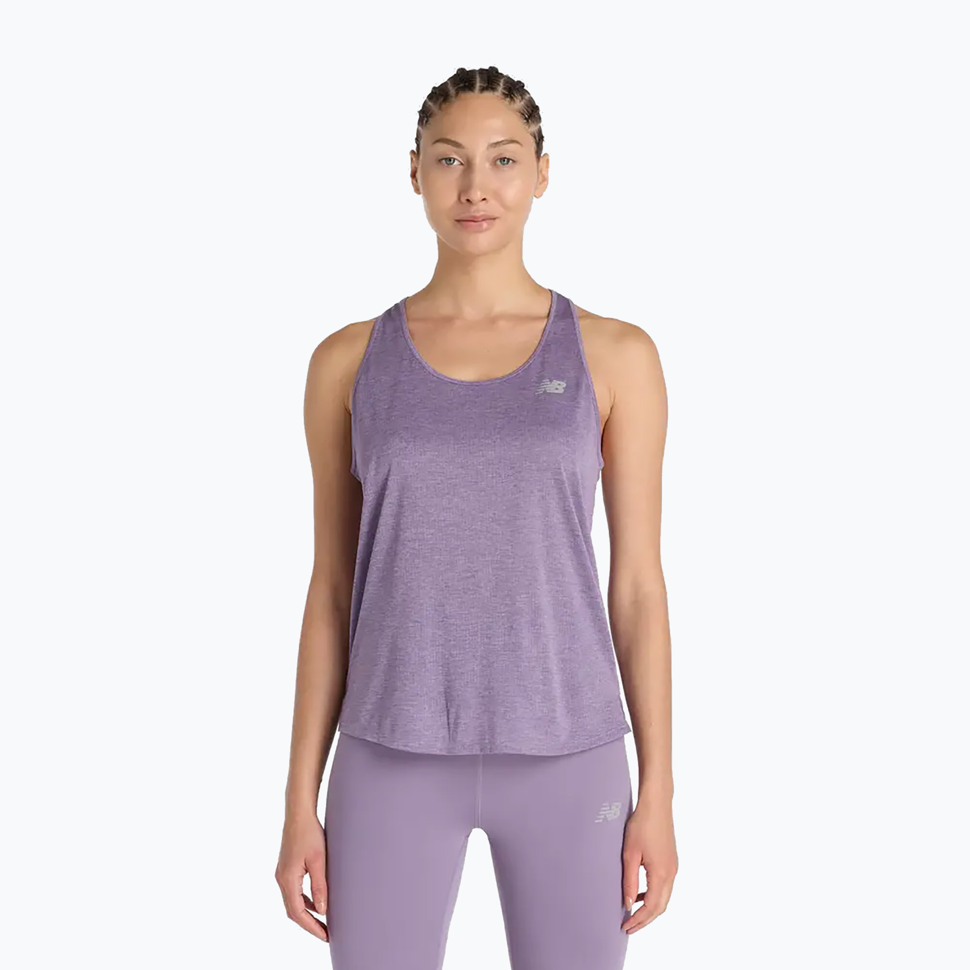 Koszulka damska New Balance Athletics Tank candied violet heather