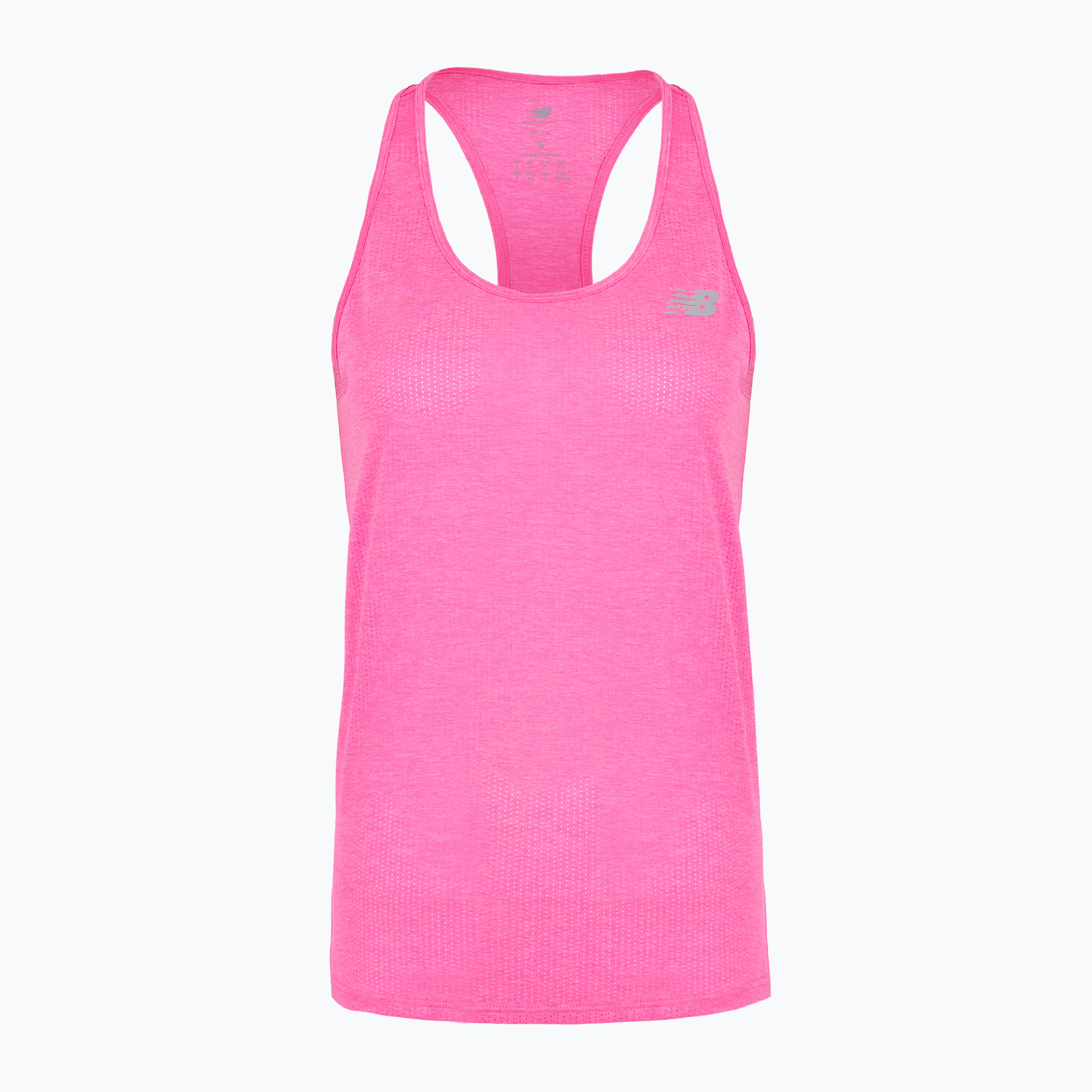 Koszulka damska New Balance Athletics Tank pink heat heather 