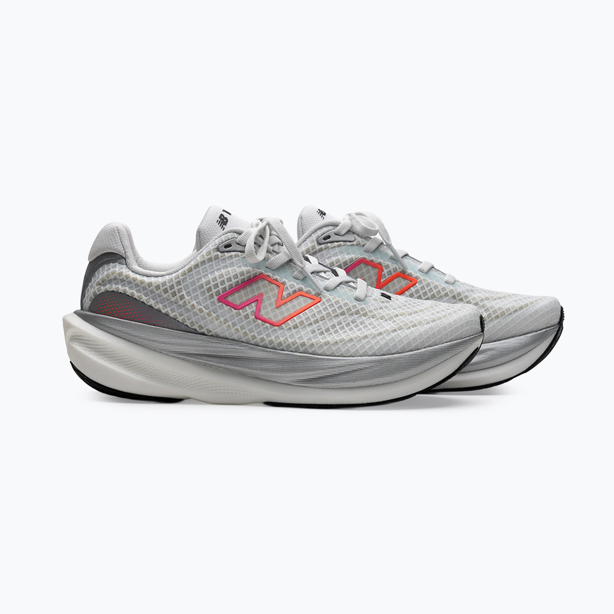 Buty do biegania damskie New Balance 1080's V15 103 white/pink heat/tangerine heat 