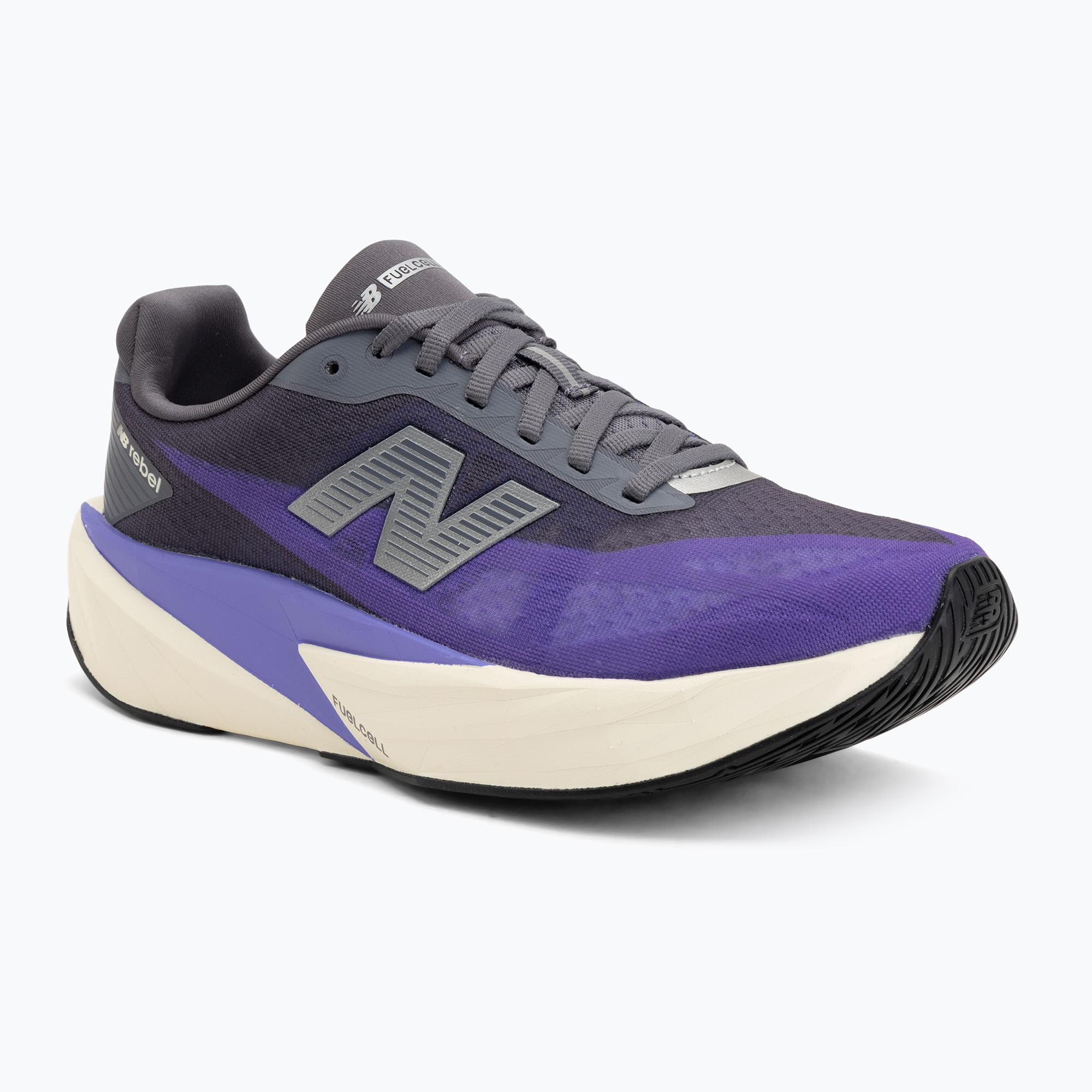 Buty do biegania męskie New Balance FuelCell Rebel V5 electric indigo/truffle salt/silver metallic 