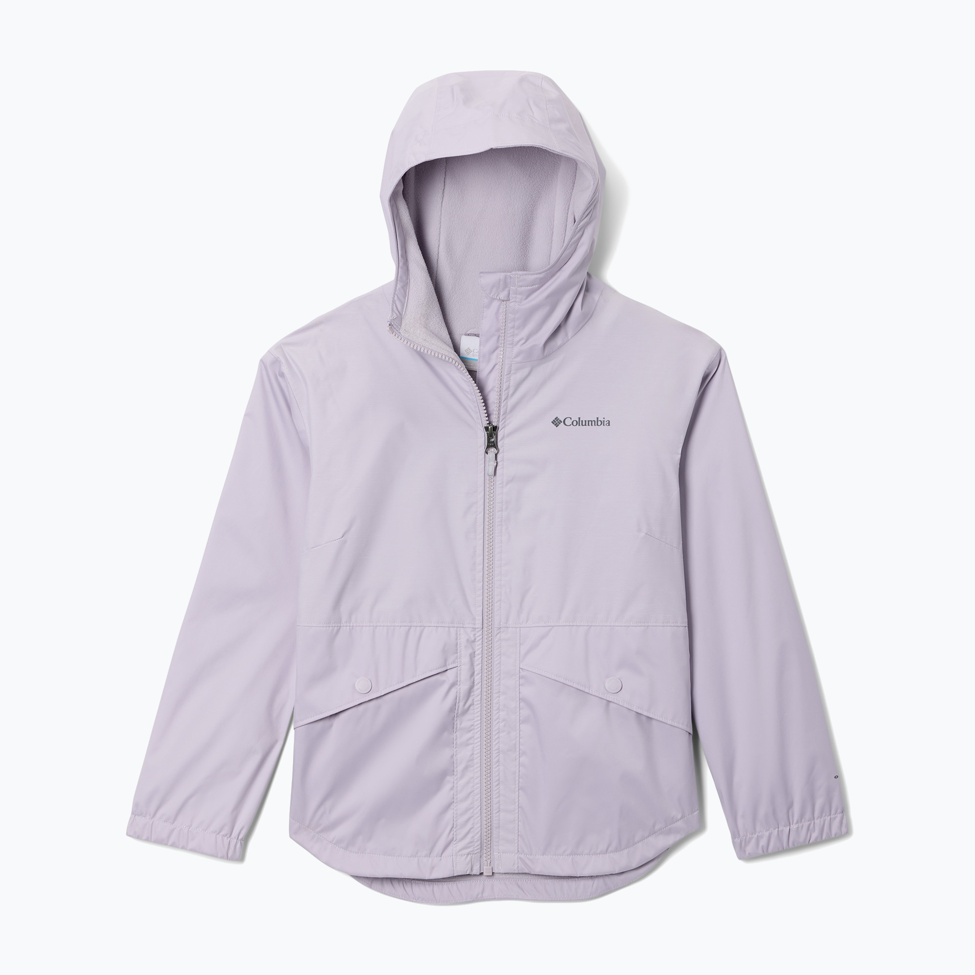 Kurtka przeciwdeszczowa dziecięca Columbia Rainy Trails II Fleece lavender pearl 