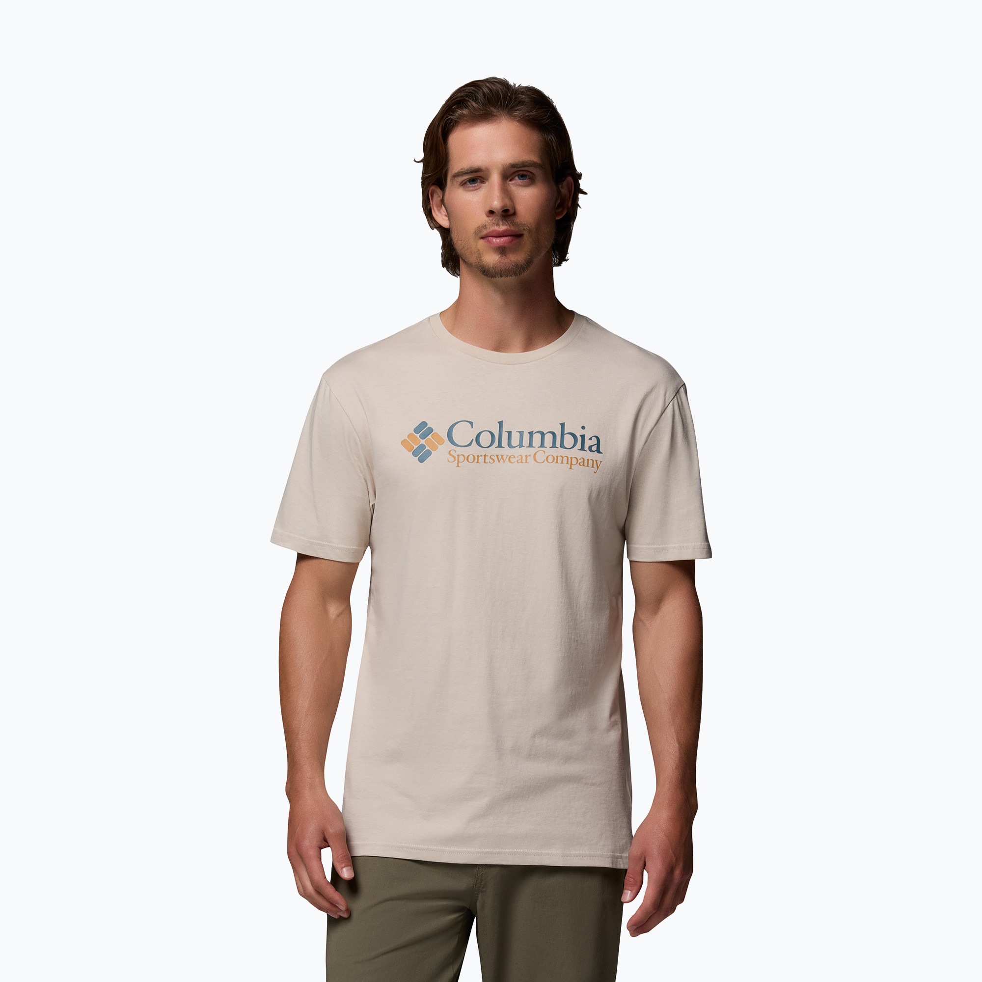 Koszulka męska Columbia CSC Basic logo dark stone/csc retro logo 