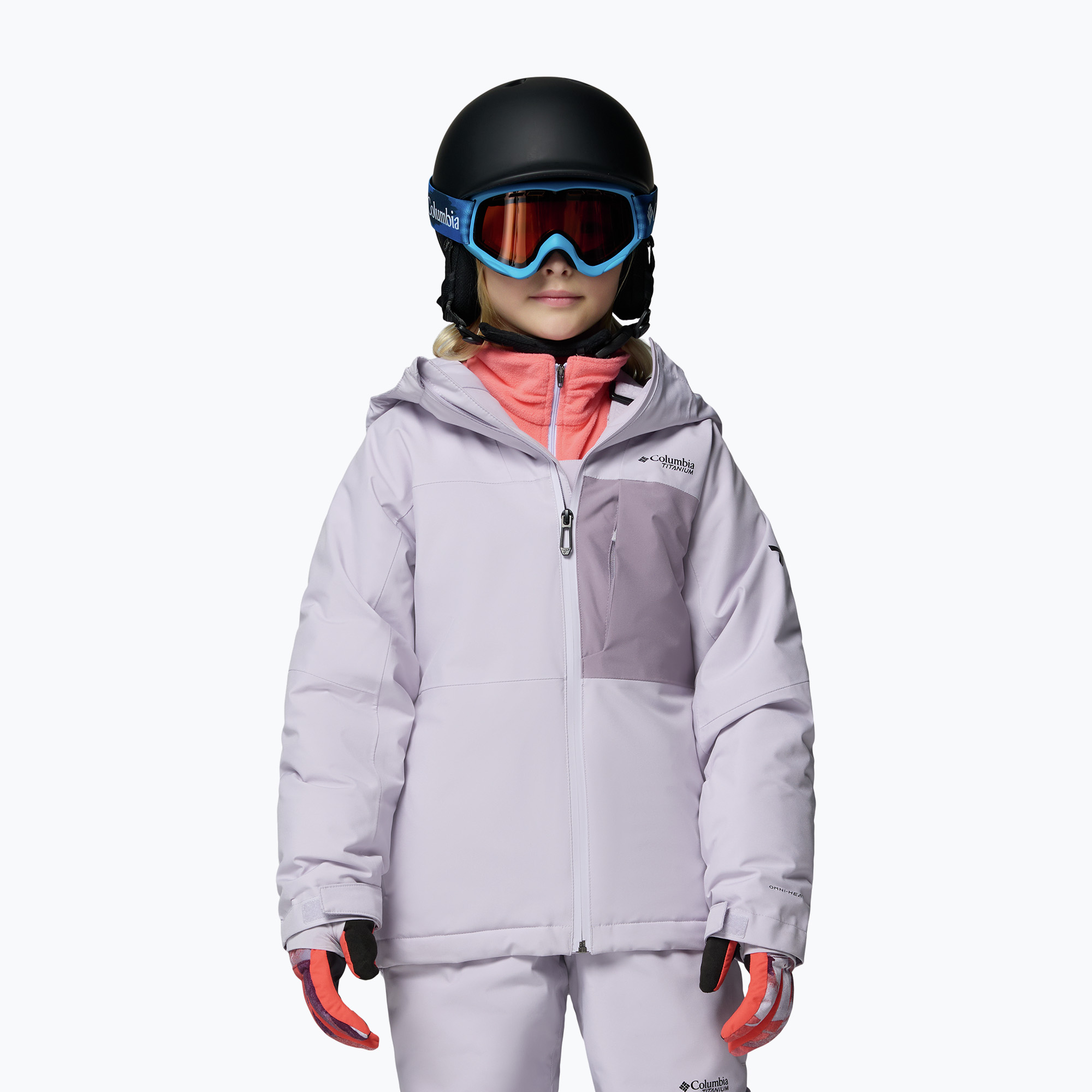 Детско скиорско яке Columbia Holcomb Grove lavender pearl/shale purple