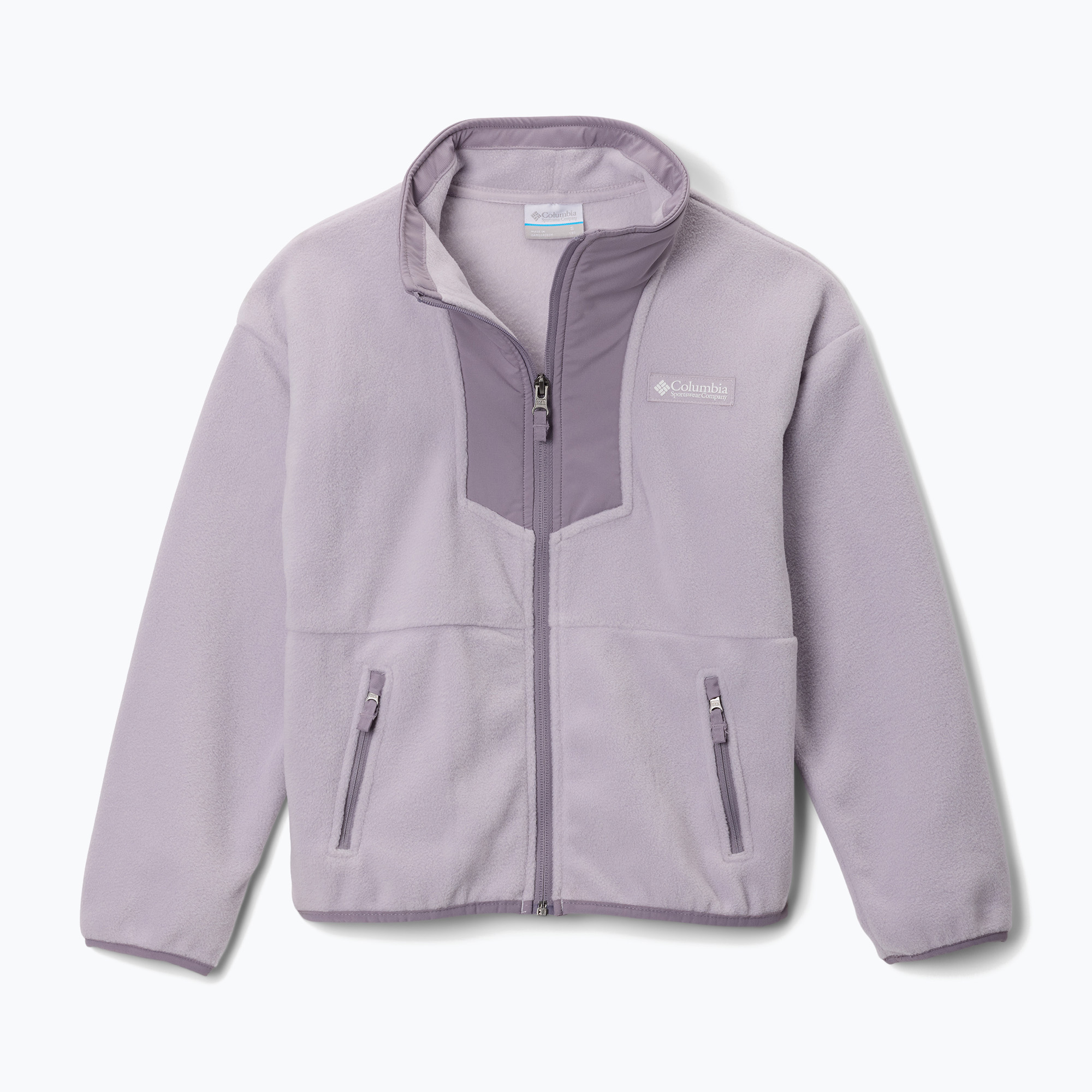 Bluza polarowa dziecięca Columbia Sequoia Grove Full Zip Fleece lavender pearl/shale purple 