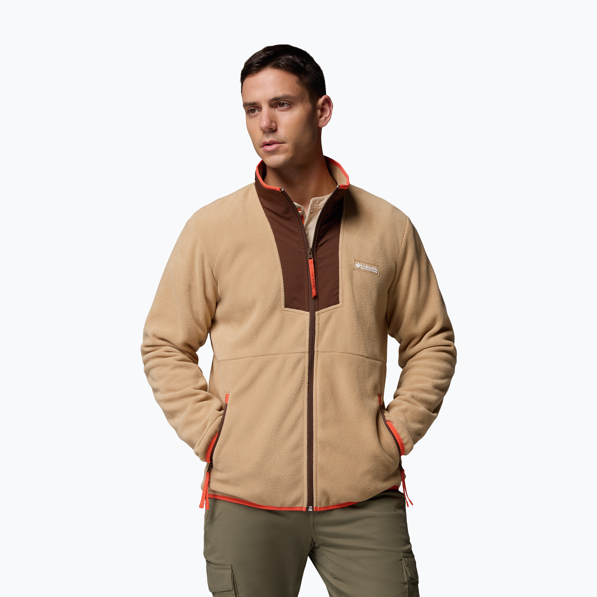 Bluza męska Columbia Sequoia Grove FZ Fleece canoe/tobacco 
