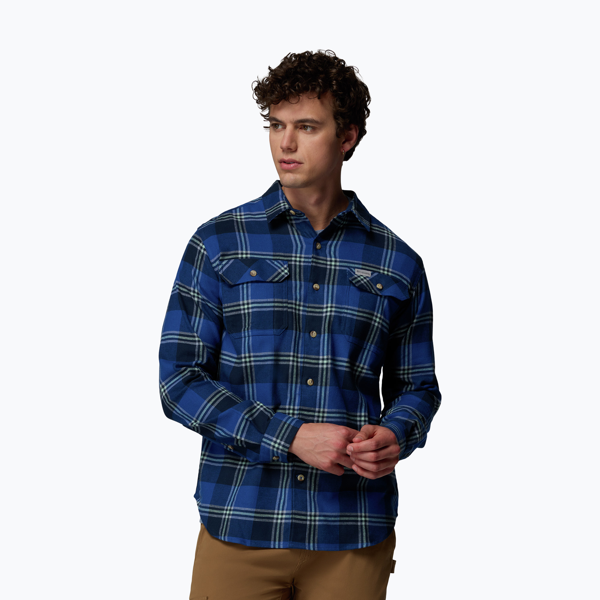 Koszula męska Columbia Flare Gun Stretch Flannel mtn blue trails edge plaid 