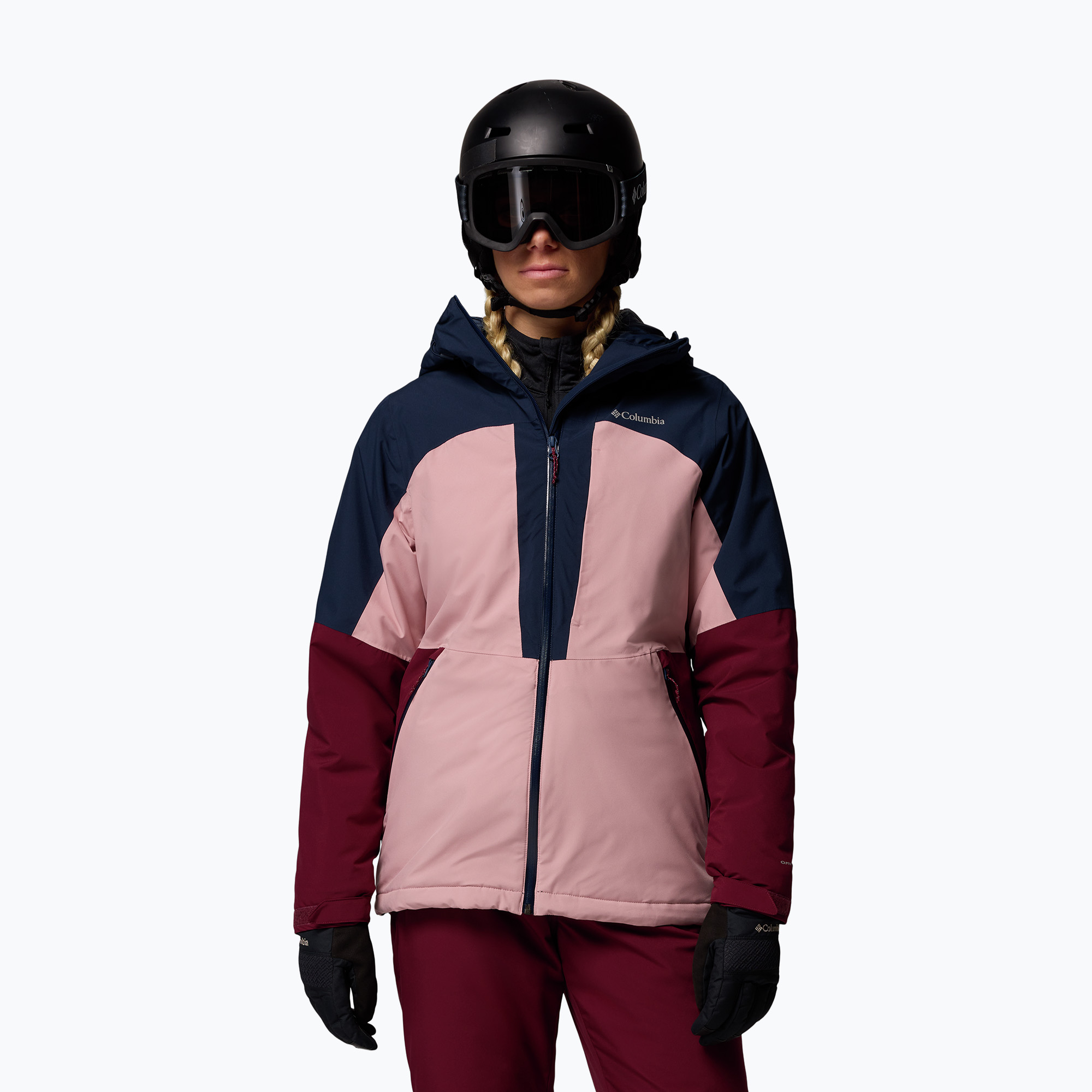 Дамско скиорско яке Columbia Liftline eraser pink/collegiate navy/rich wine