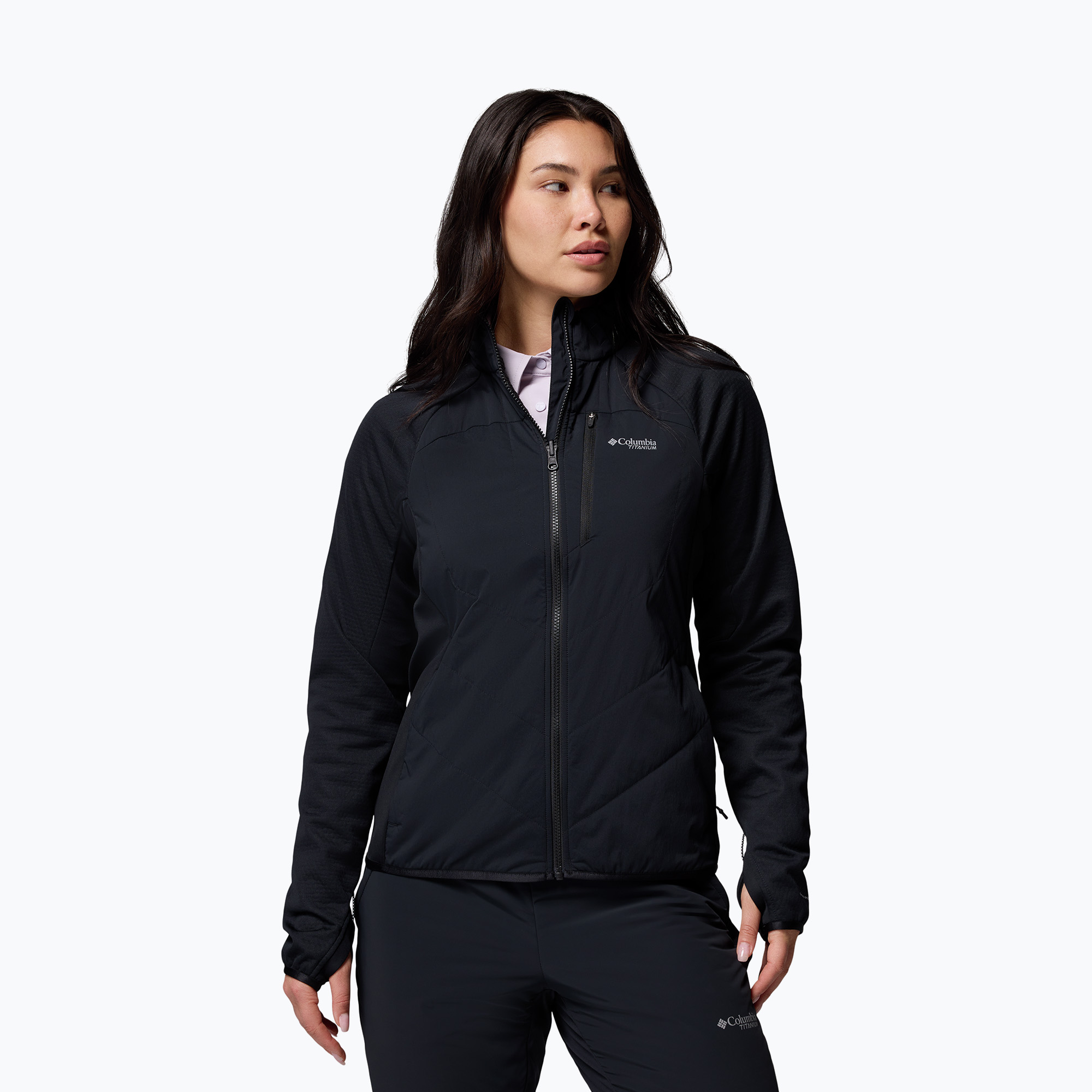 Kurtka hybrydowa damska Columbia Arctic Crest Hybrid Full Zip black 