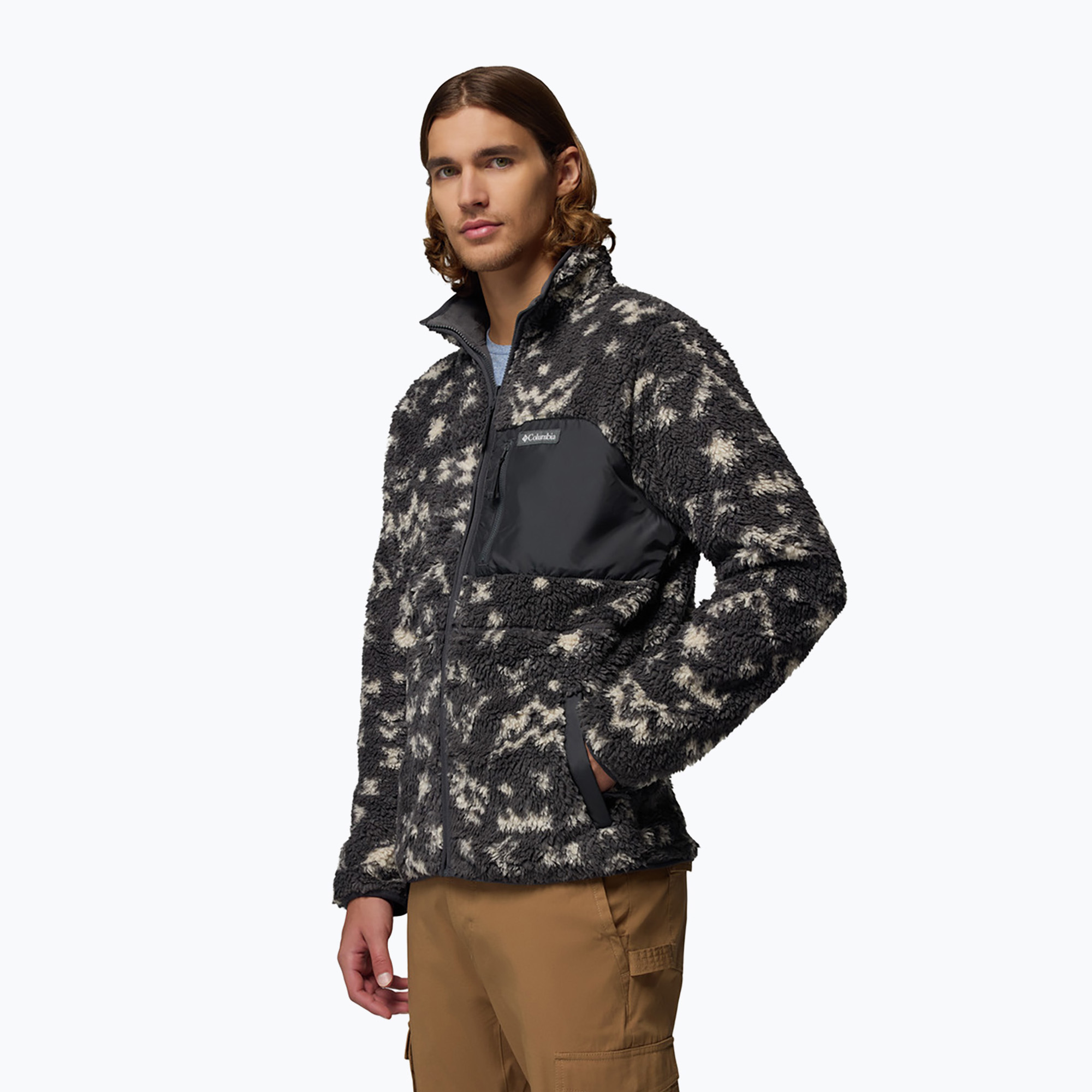 Bluza polarowa męska Columbia Winter Pass Reversible shark/peaked tomal 