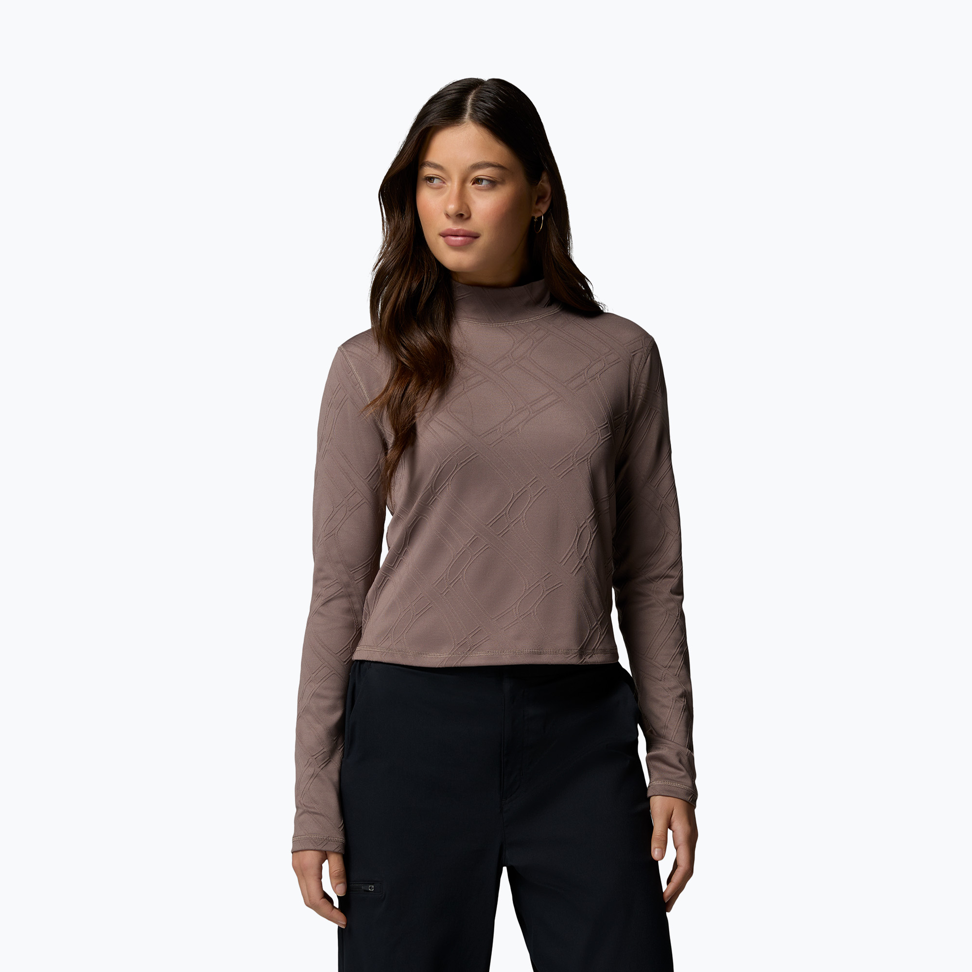 Longsleeve trekkingowy damski Columbia Granite Point Turtleneck iron 