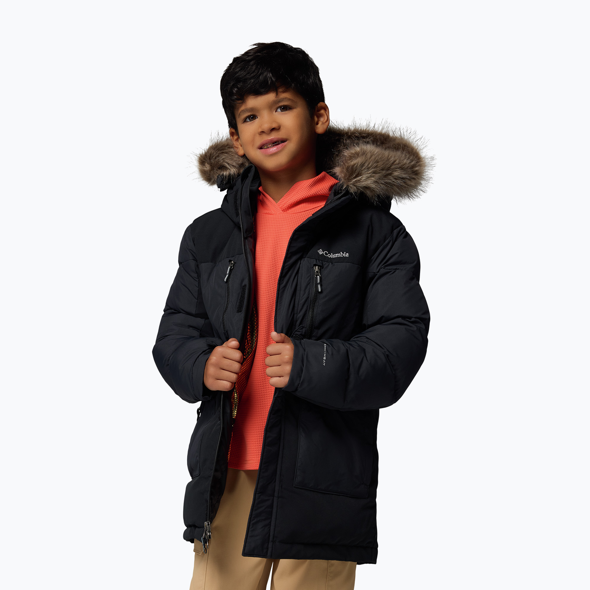 Kurtka ocieplana dziecięca Columbia Boy's Marquam Peak Fusion II black 
