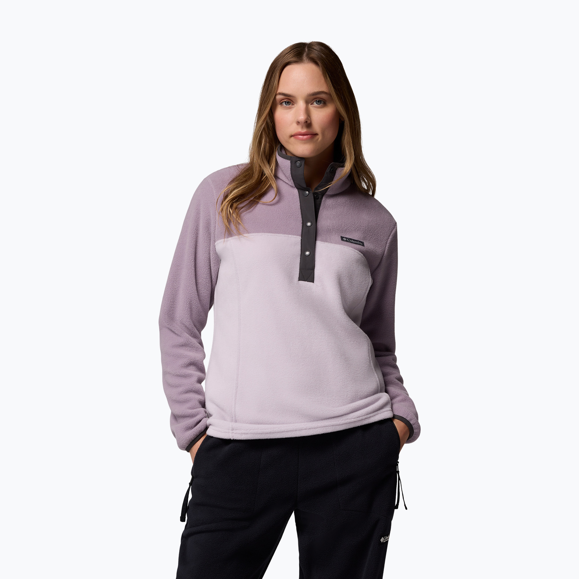 Bluza damska Columbia Benton Springs 1/2 Snap lavender pearl/shale purple/shark 