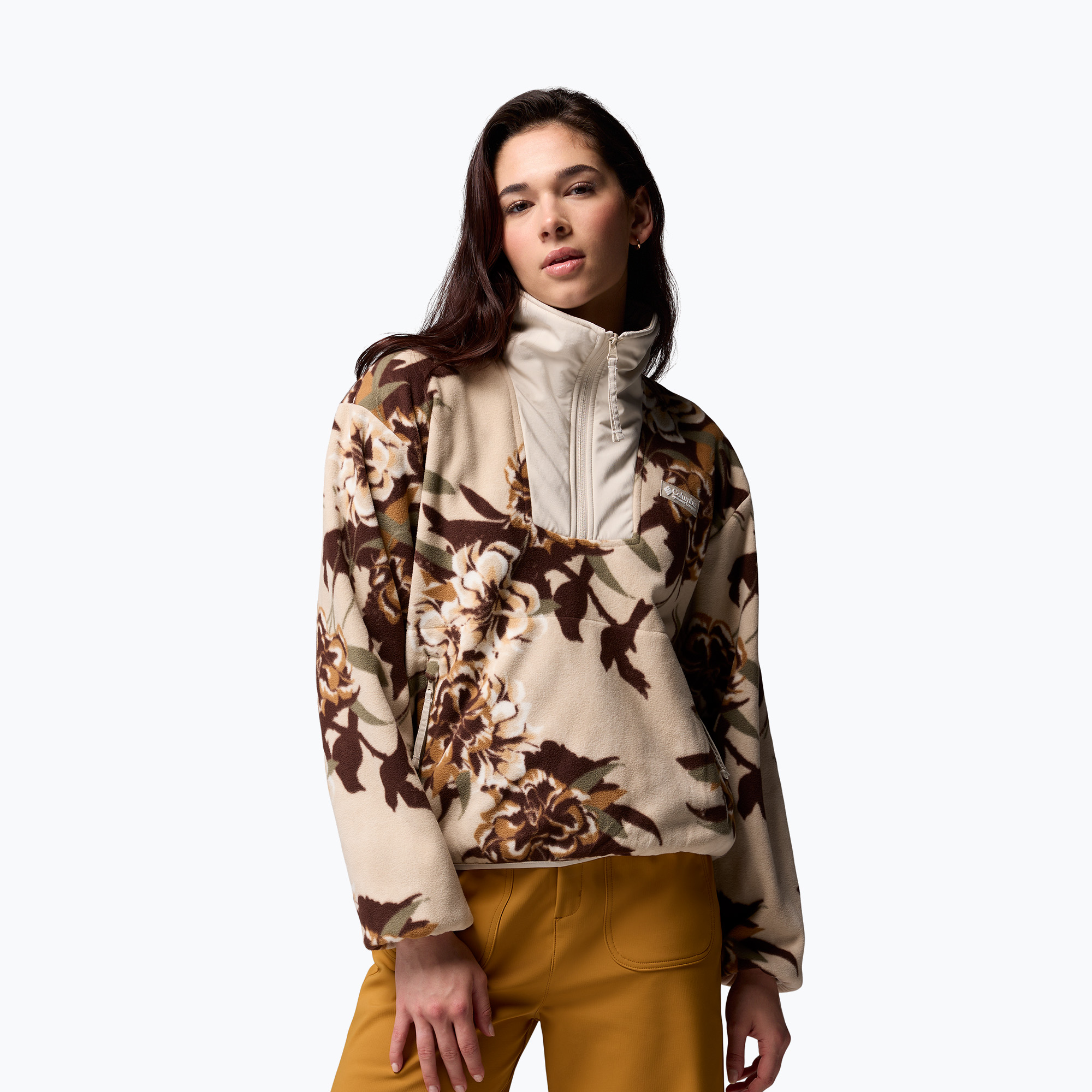 Bluza damska Columbia Sequoia Grove Printed Half Zip dark stone blossoming 