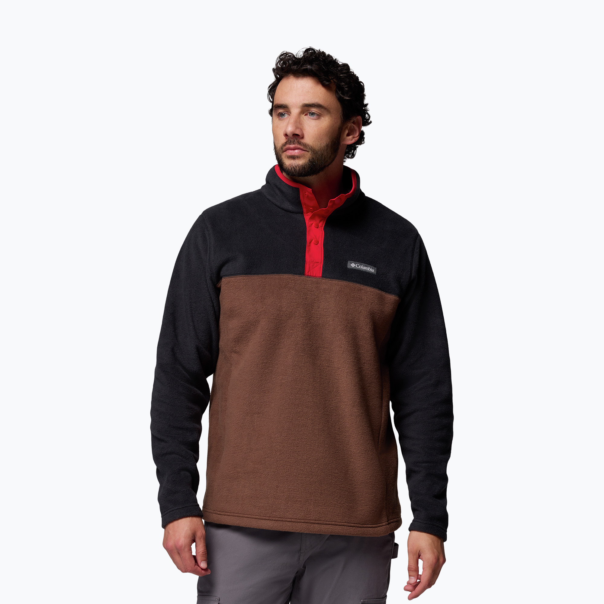 Bluza męska Columbia Steens Mountain Half Snap II tobacco/black/mtn red 