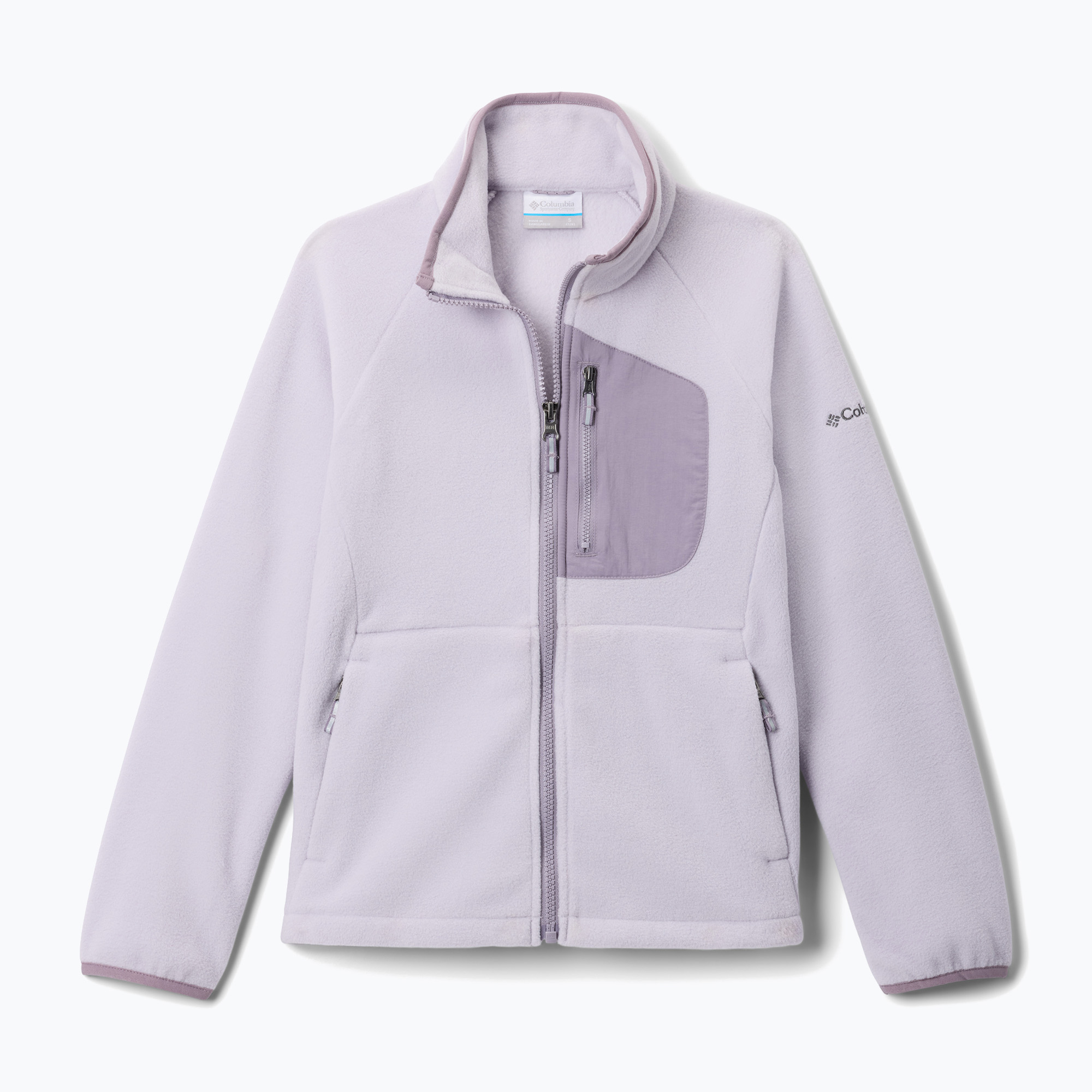 Bluza polarowa dziecięca Columbia Fast Trek IV Fleece Full Zip lavender pearl/shale purple 