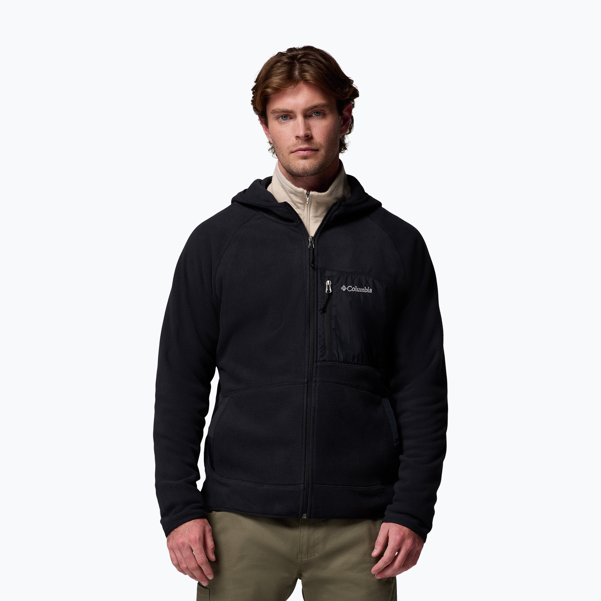Bluza męska Columbia Fast Trek Overlay Hooded black 