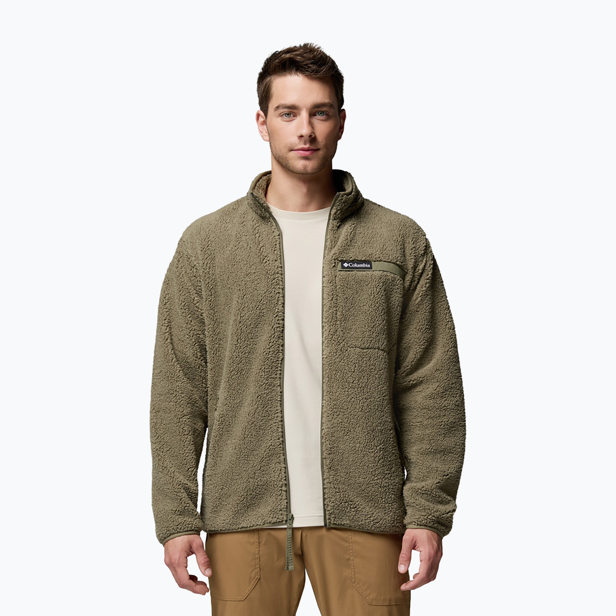 Bluza męska Columbia Rugged Ridge High Pile Full Zip stone green 