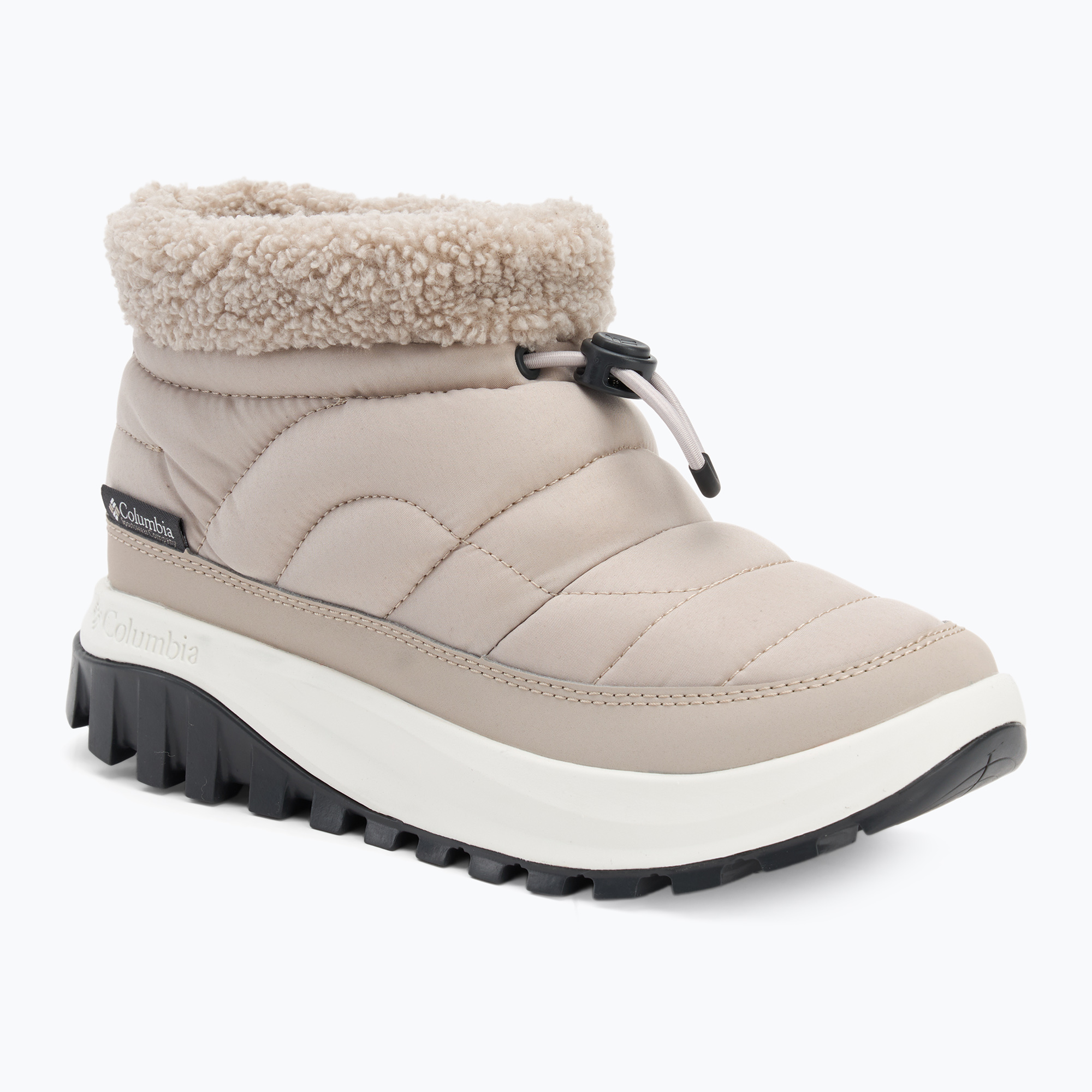 Śniegowce damskie Columbia Snowtrot Shorty soft taupe/shark 