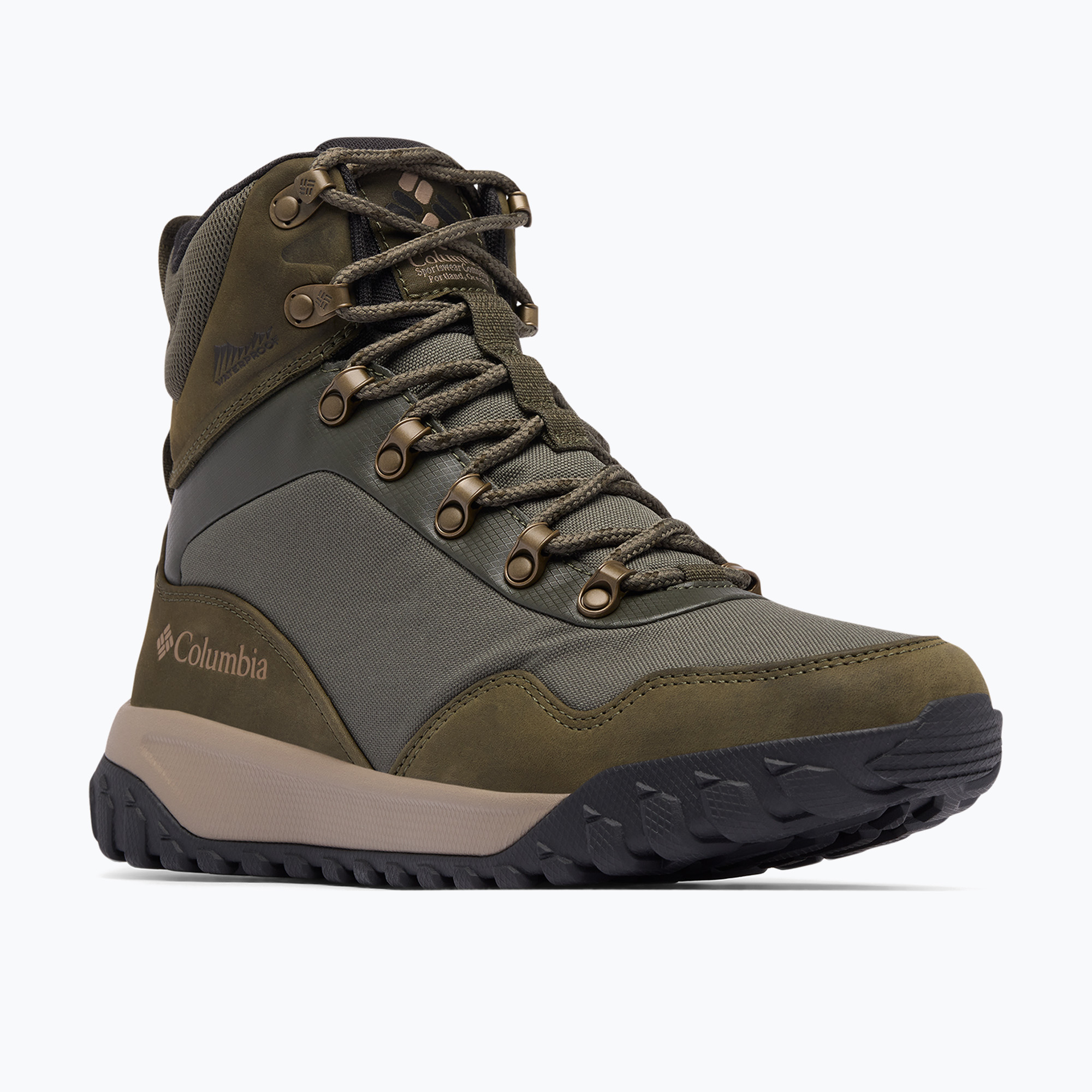Buty męskie Columbia Burnsider Omni-Heat Infinity deep olive/tangy orange 