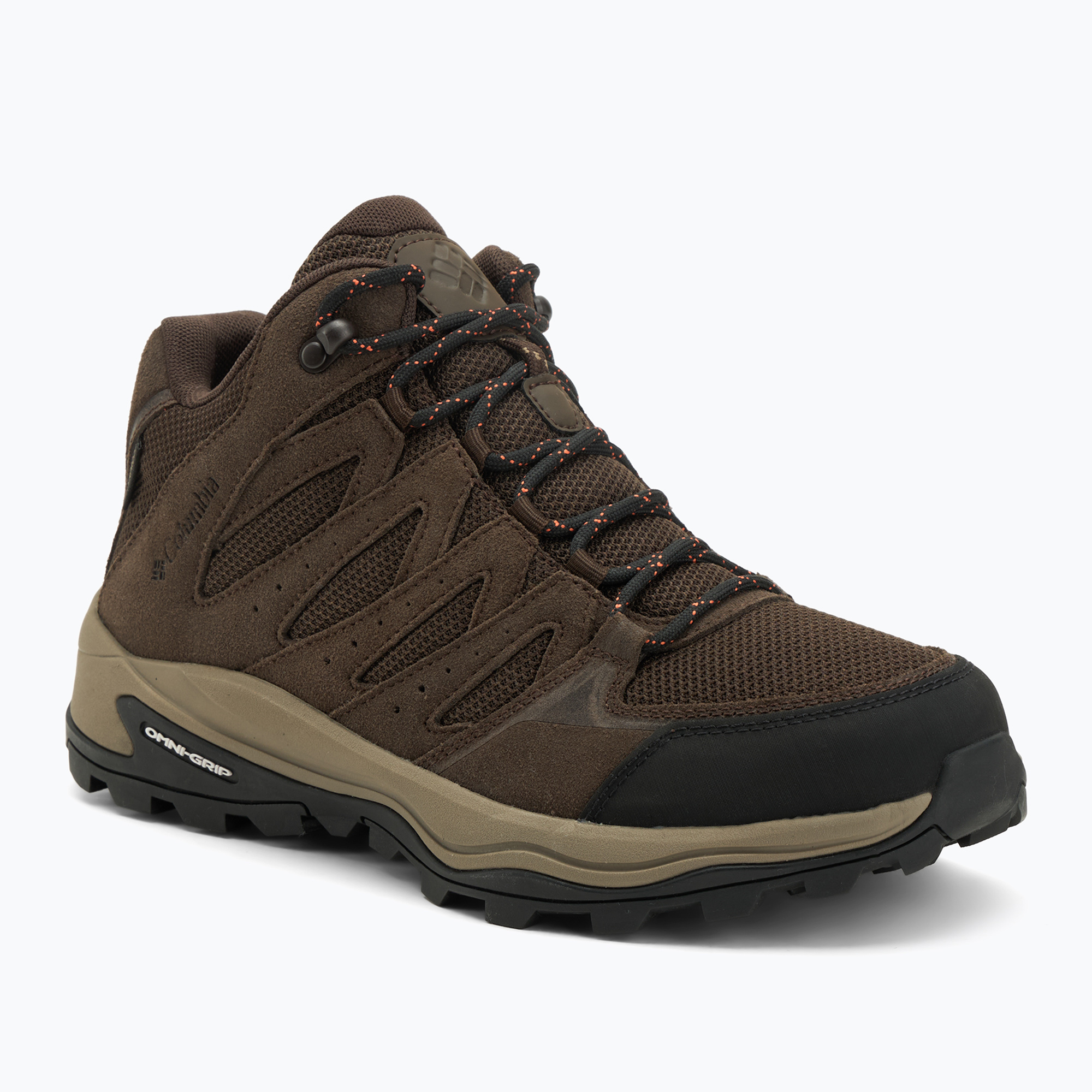 Buty trekkingowe męskie Columbia Redmond IV Mid Wp cordovan/tangy orange 