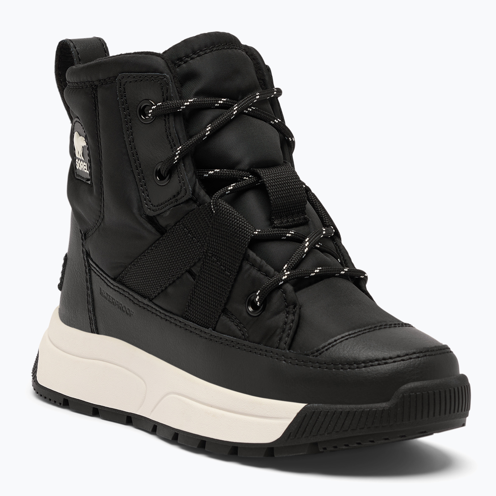 Śniegowce dziecięce Sorel Youth Whitney Mid Wp black/sea salt 
