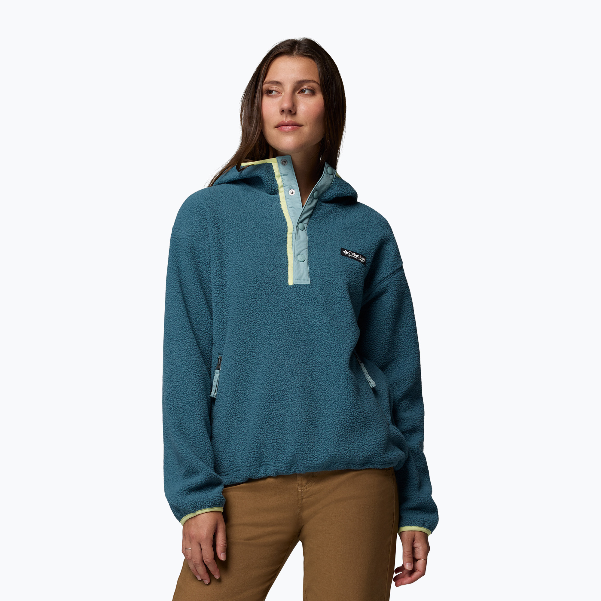 Bluza polarowa damska Columbia Helvetia II Hoodie everblue 
