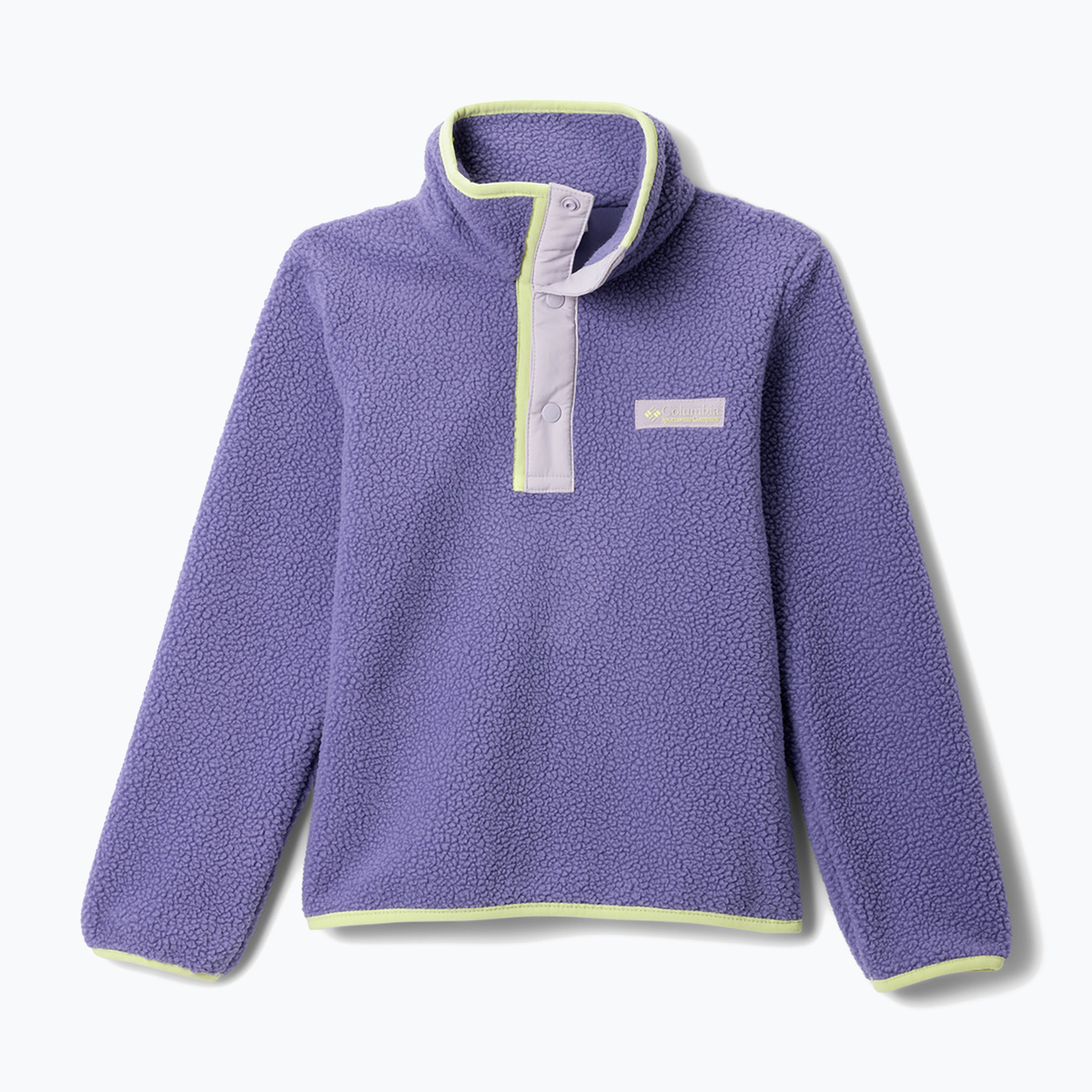 Bluza polarowa dziecięca Columbia Halvetia II Half Snap Fleece stormwatch/lavender pearl