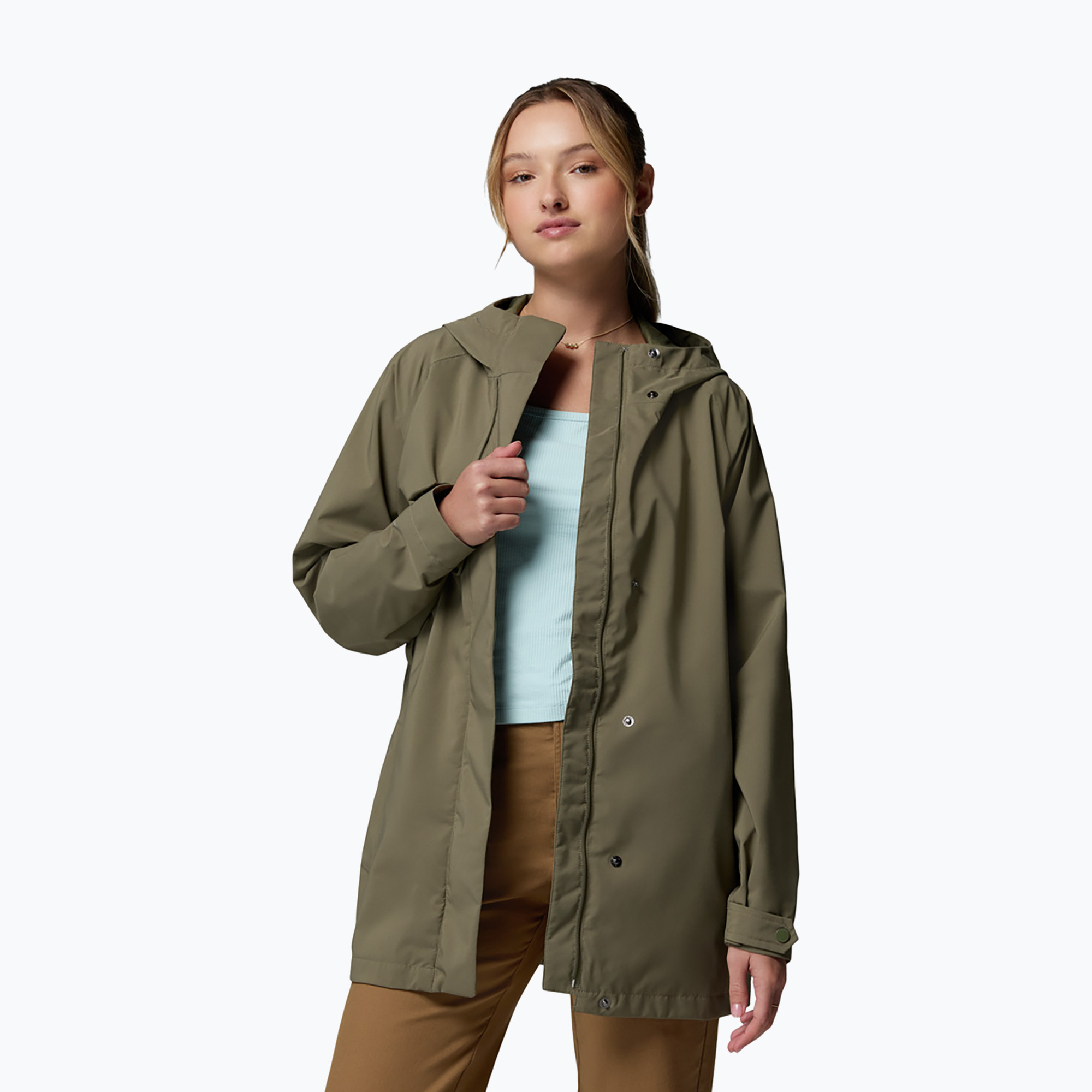 Kurtka przeciwwiatrowa damska Columbia Altbound II stone green 