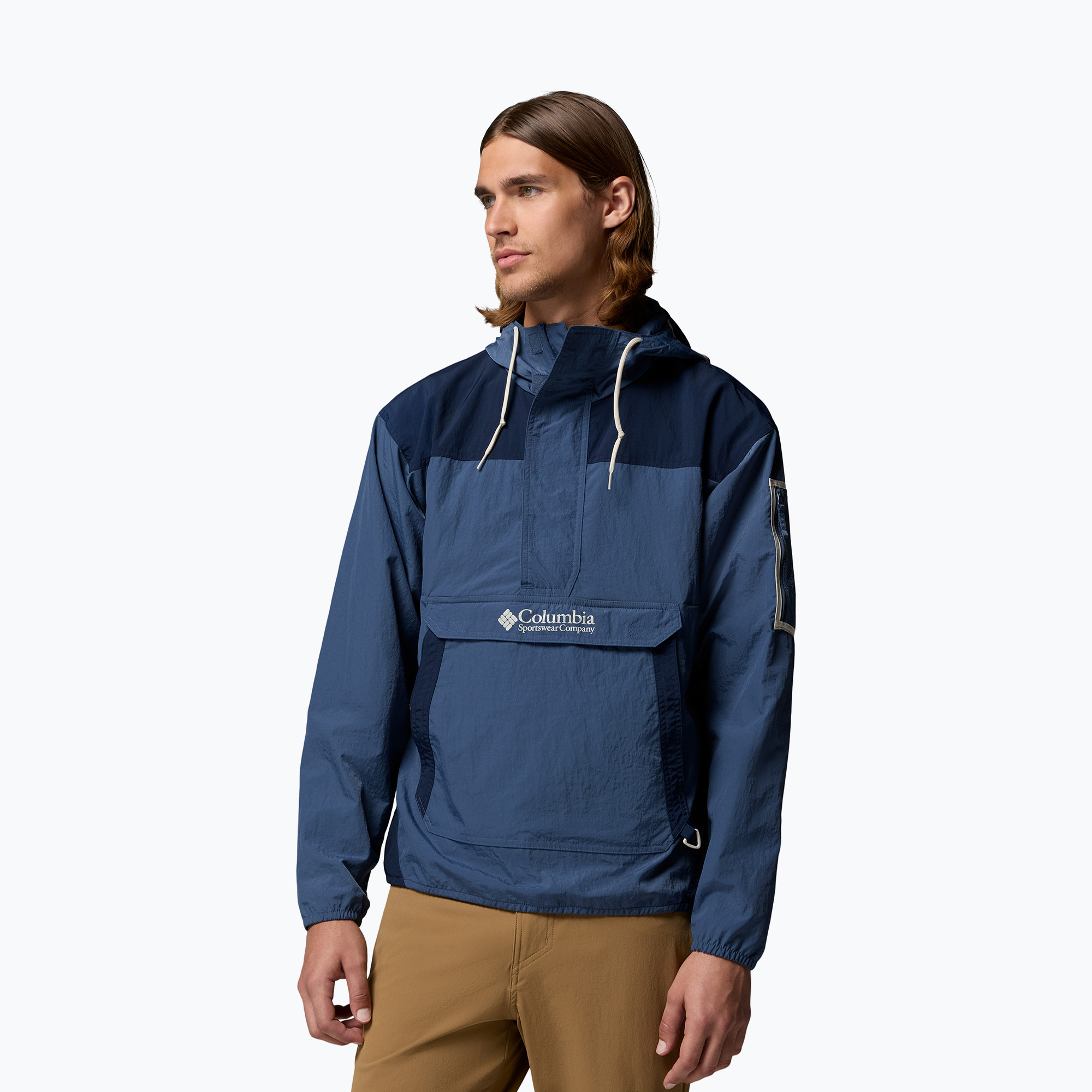 Kurtka przeciwwiatrowa męska Columbia Challenger Windbreaker Anorak dark mountain/collegiate navy 