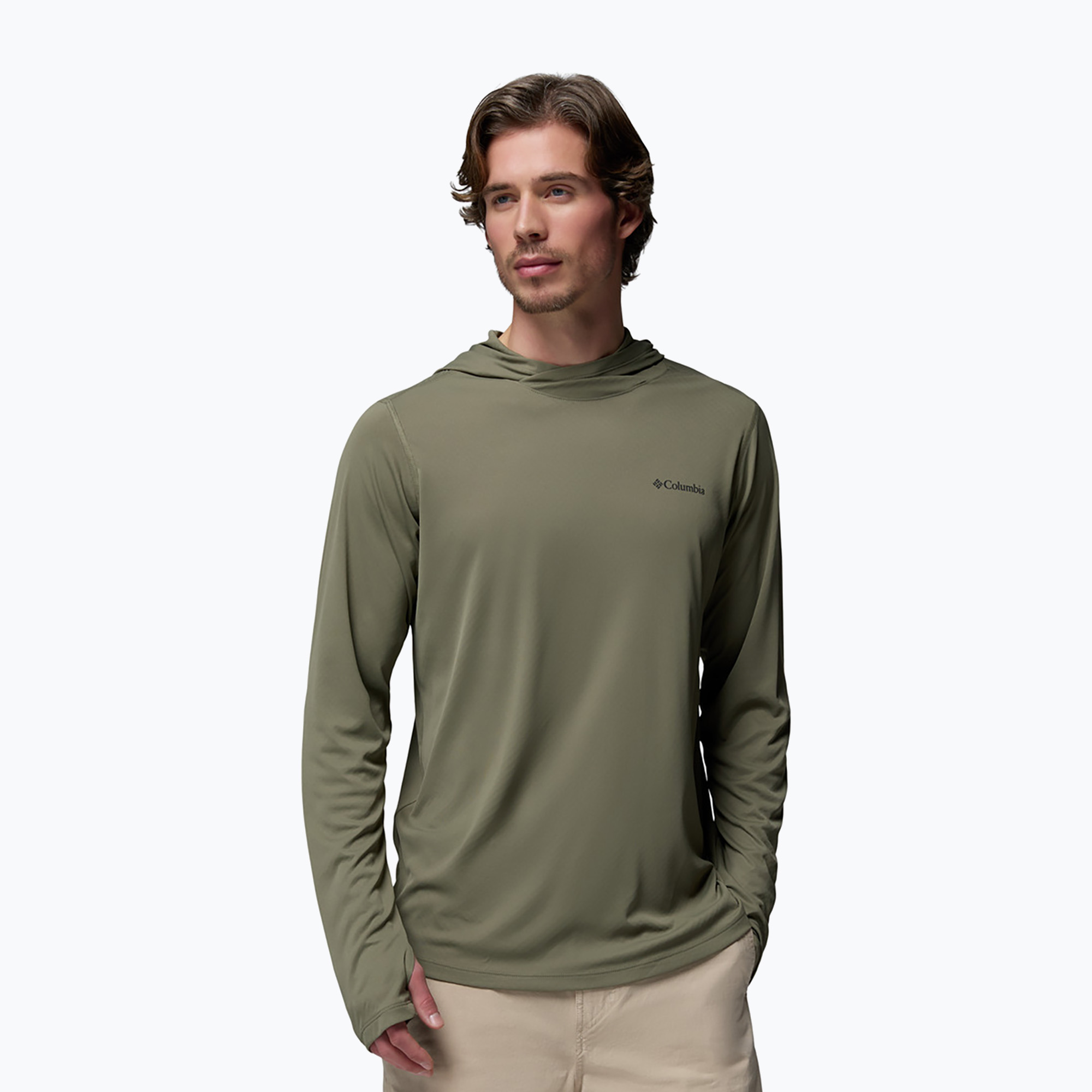 Bluza trekkingowa męska Columbia Zero Rules Lite Hoodie stone green 