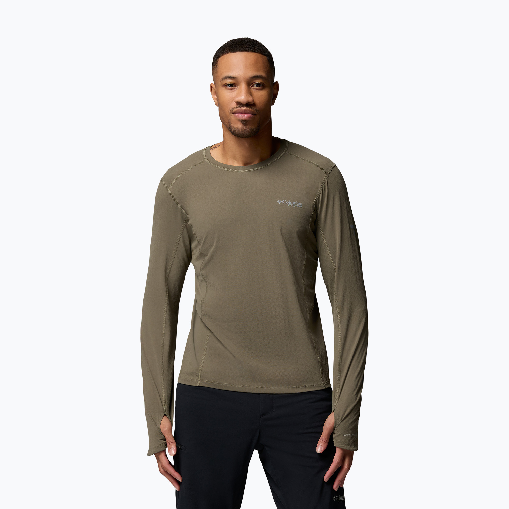 Longsleeve męski Columbia Diamond Peak Pro Crew stone green 