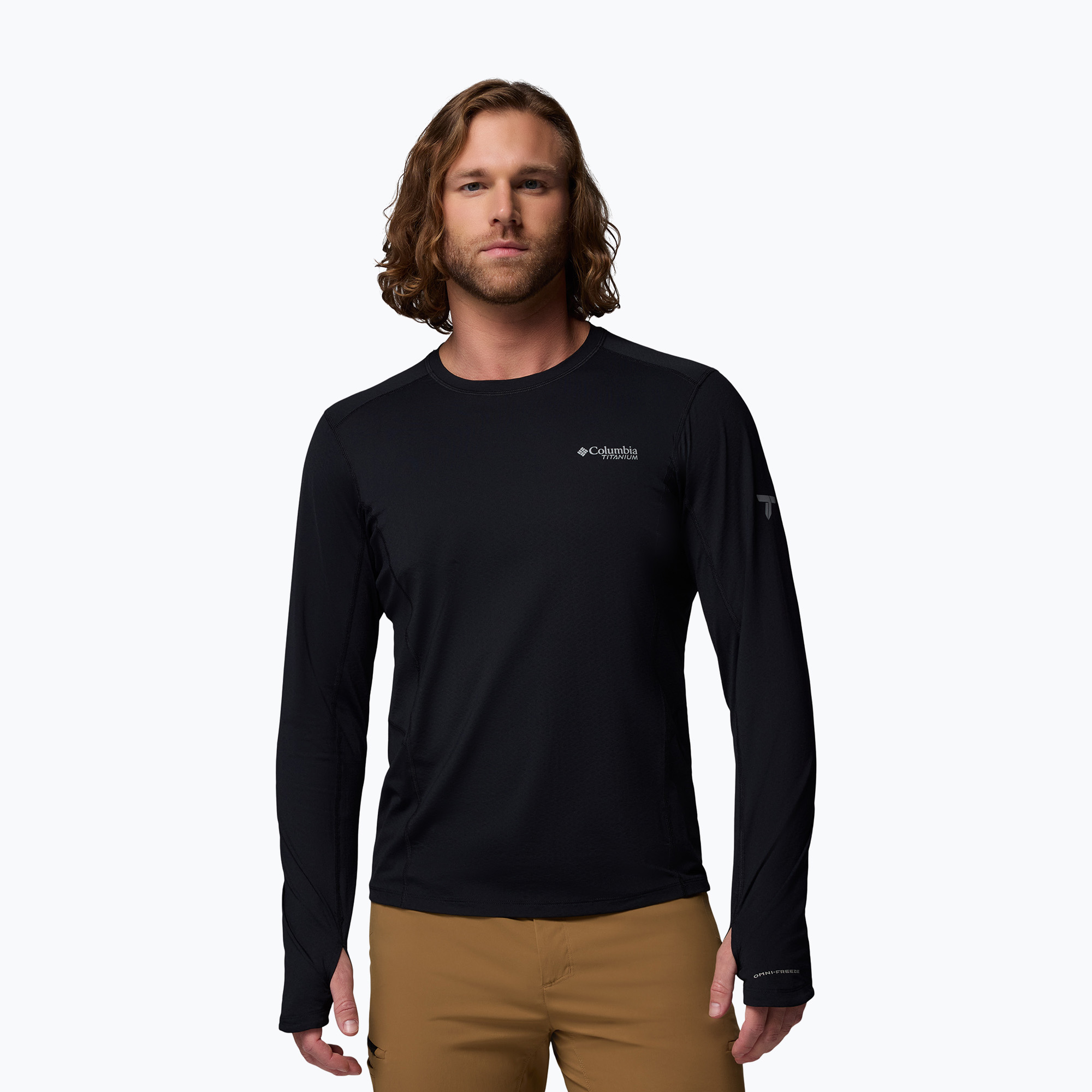 Longsleeve męski Columbia Diamond Peak Pro Crew black 