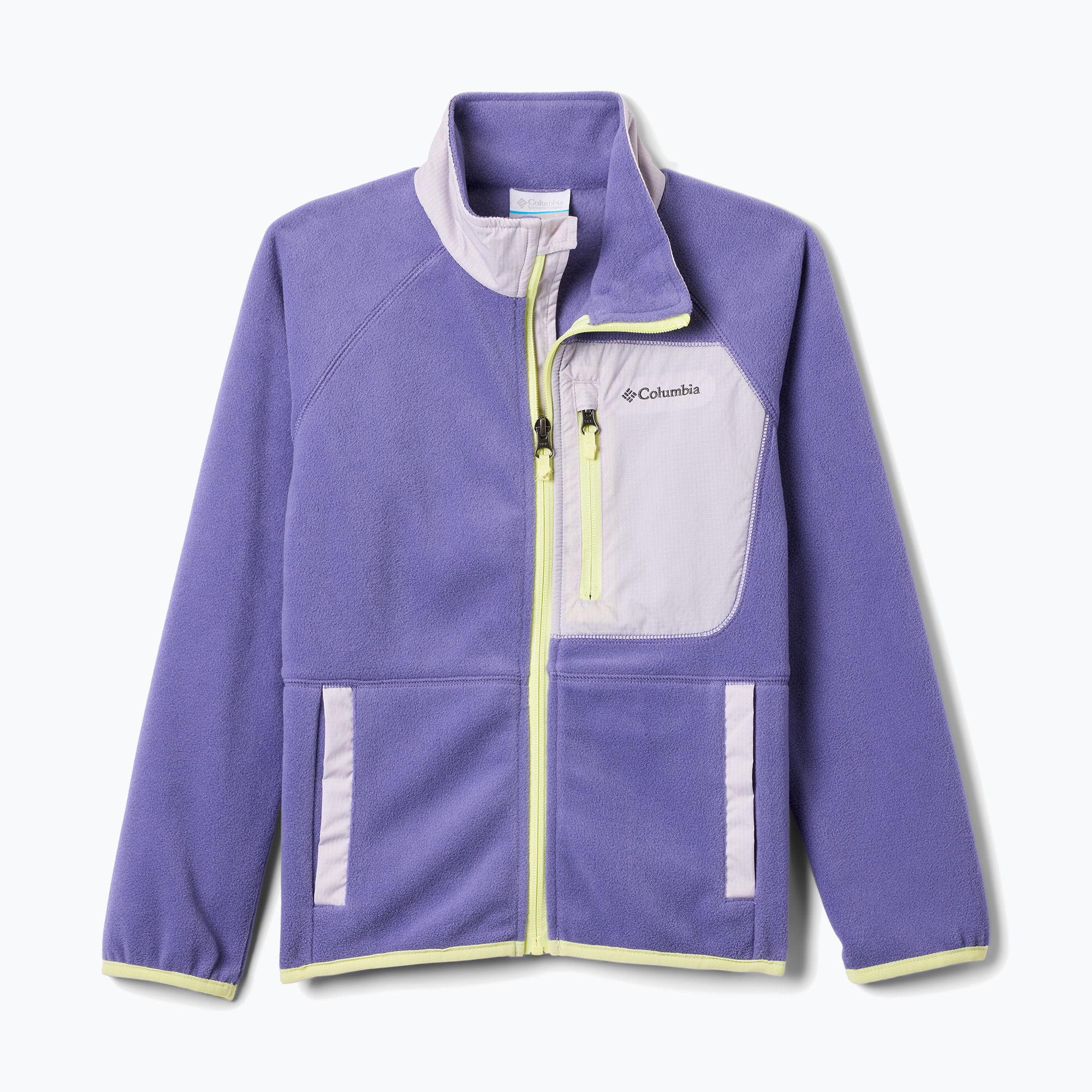 Bluza polarowa dziecięca Columbia Fast Trek V Full Zip stormwatch/lavender pearl 