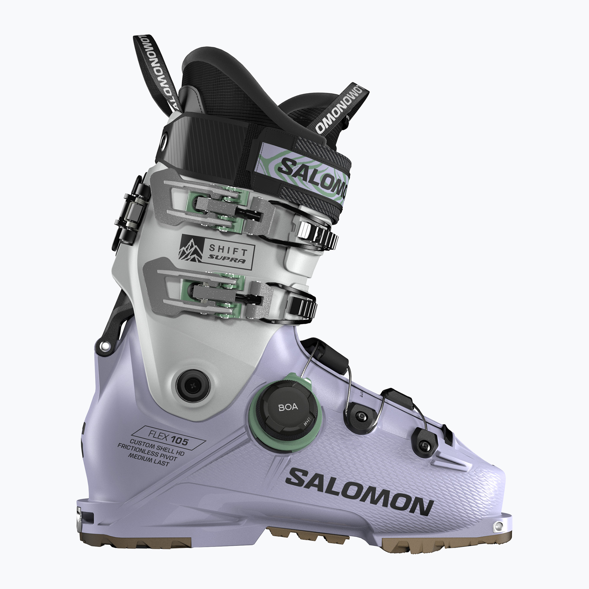 Dámské lyžařské boty Salomon Shift Supra S Boa 105 W GW cosmic sky/cool gray 5/shale green