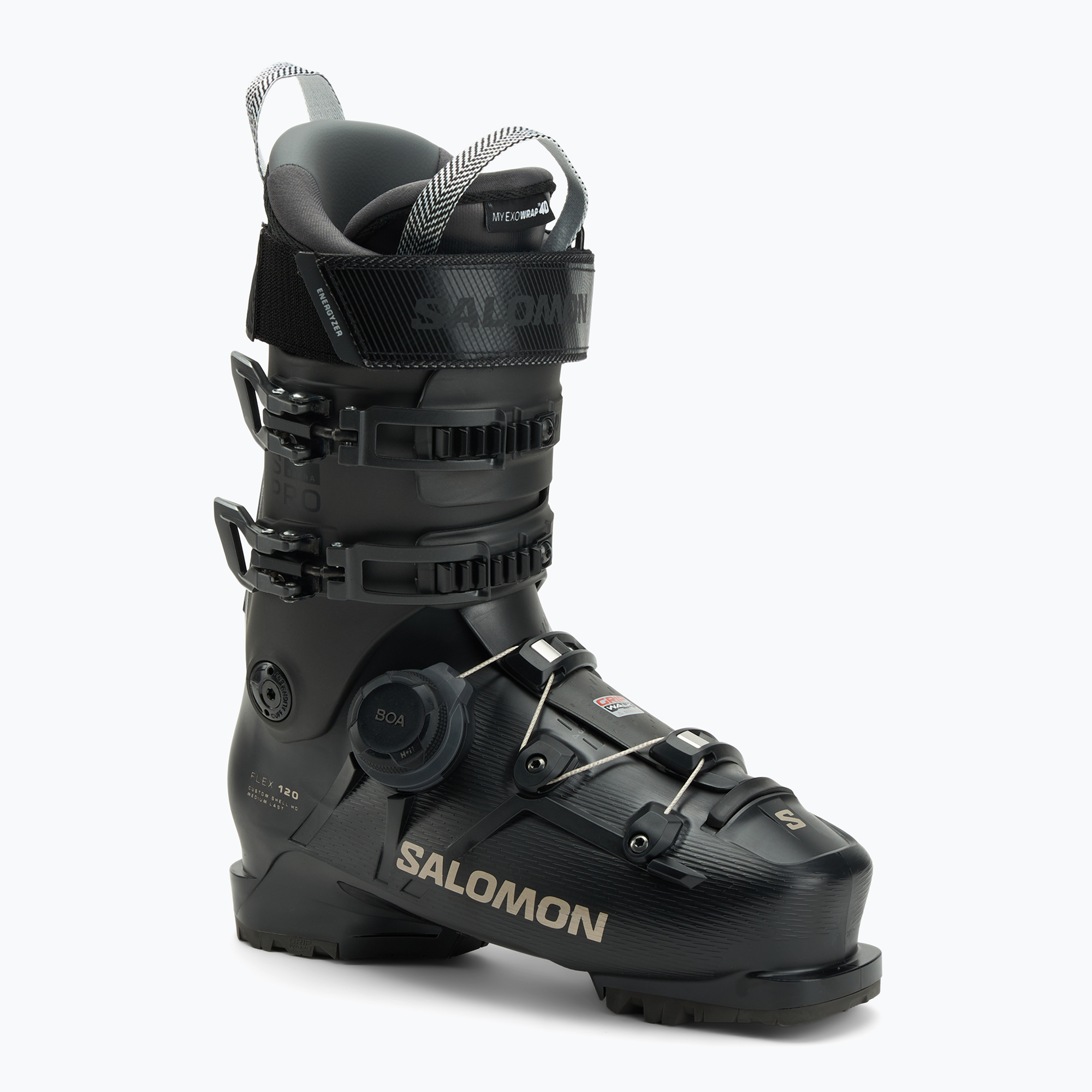 Buty narciarskie męskie Salomon S/Pro Supra Boa 120 GW black/beluga met./titanium met. pd | WYSYŁKA W 24H | 30 DNI NA ZWROT