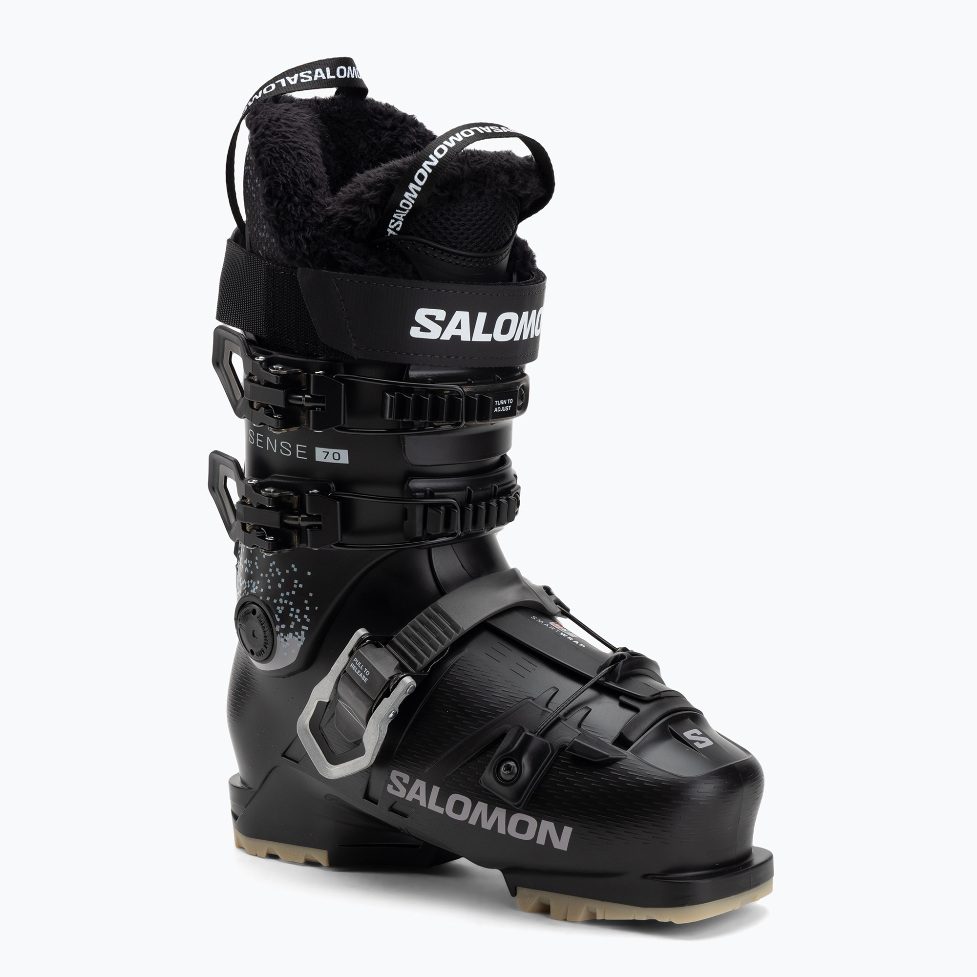Дамски ски обувки Salomon S/Pro Sense 70 W GW black/black/oil green